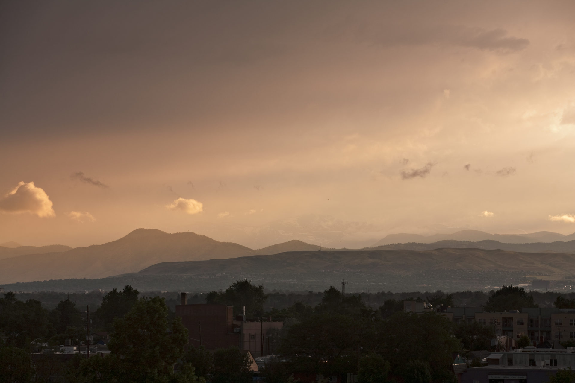 Mount Evans sunset - June 19, 2011