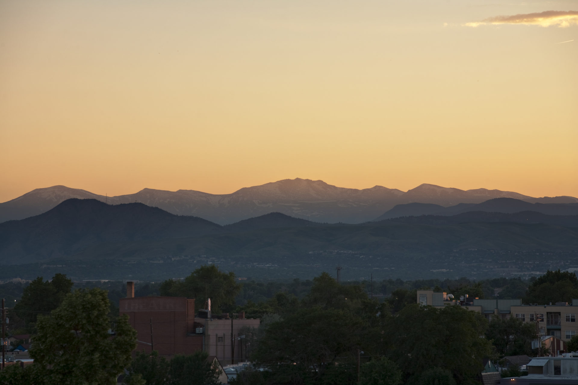 Mount Evans sunset - June 22, 2011