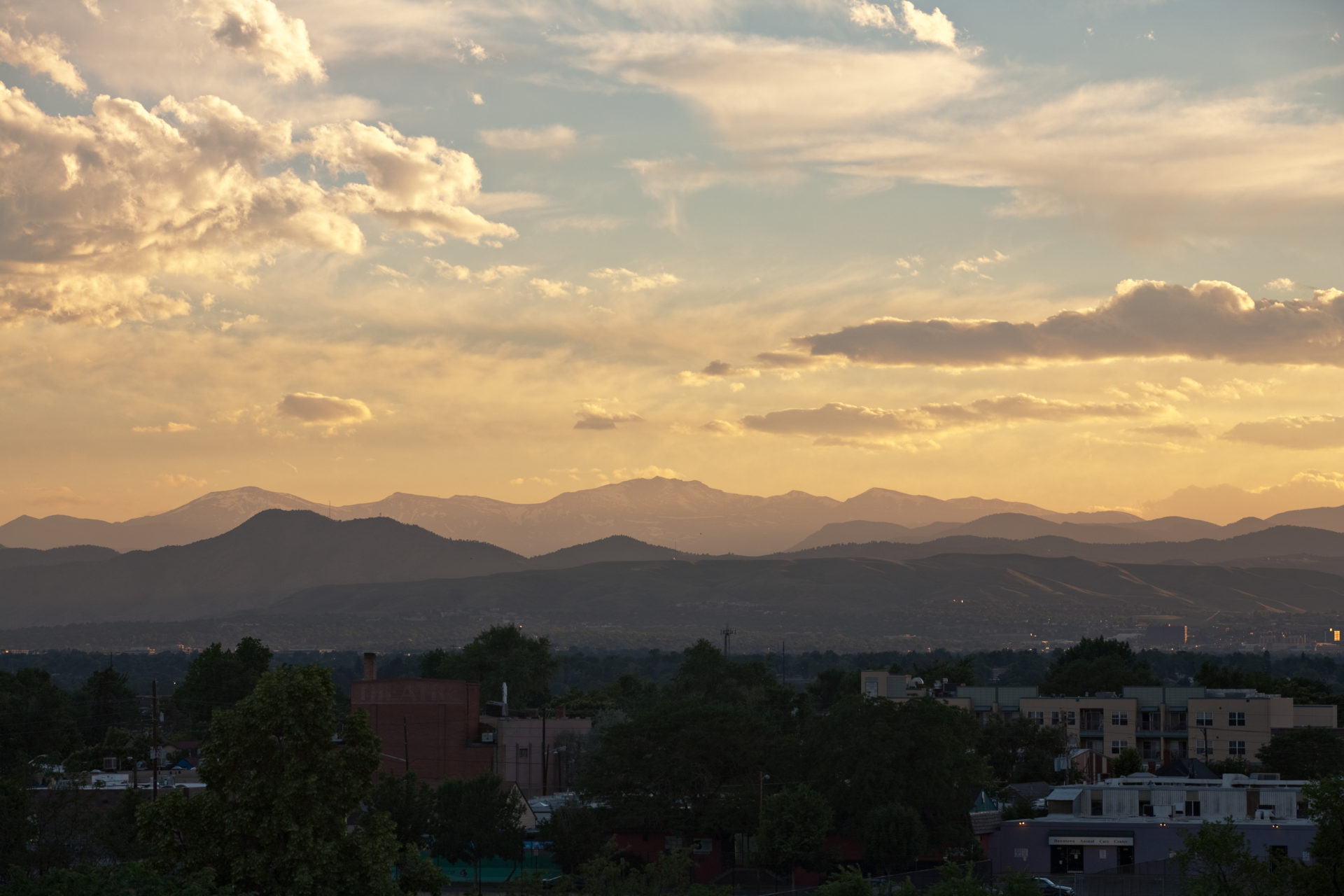 Mount Evans sunset - June 23, 2011