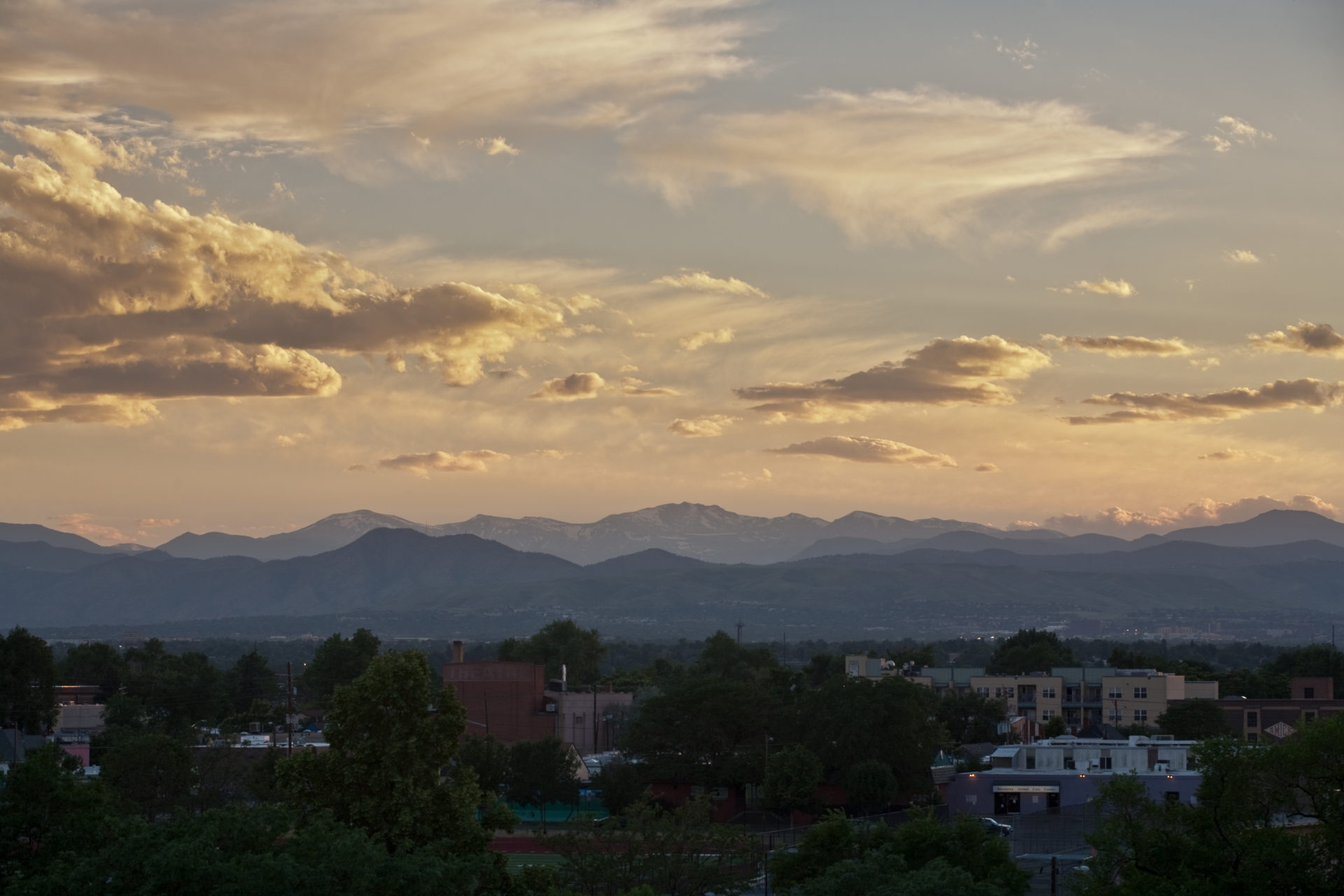 Mount Evans sunset - June 23, 2011