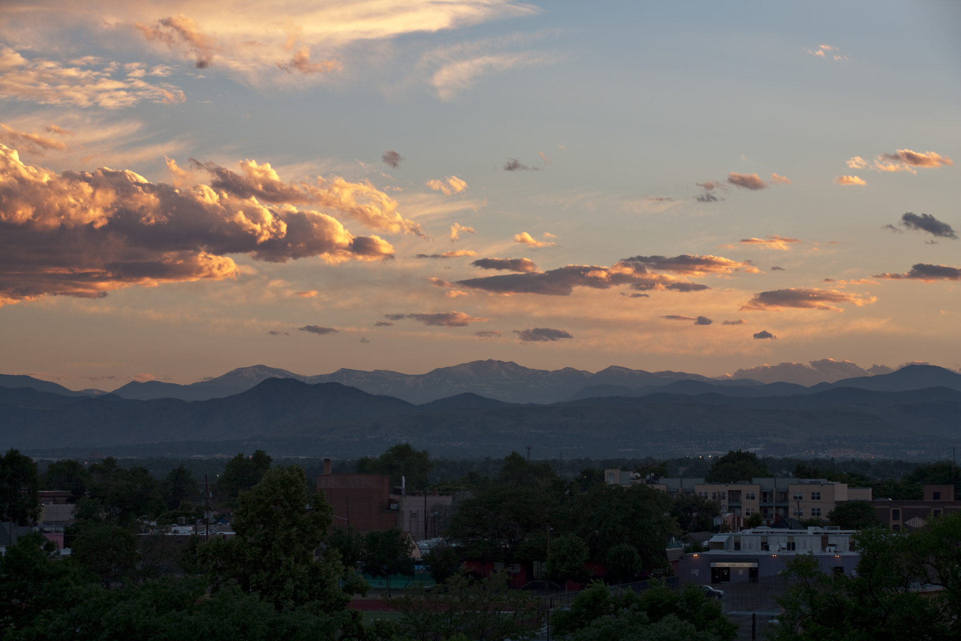 Mount Evans sunset - June 23, 2011