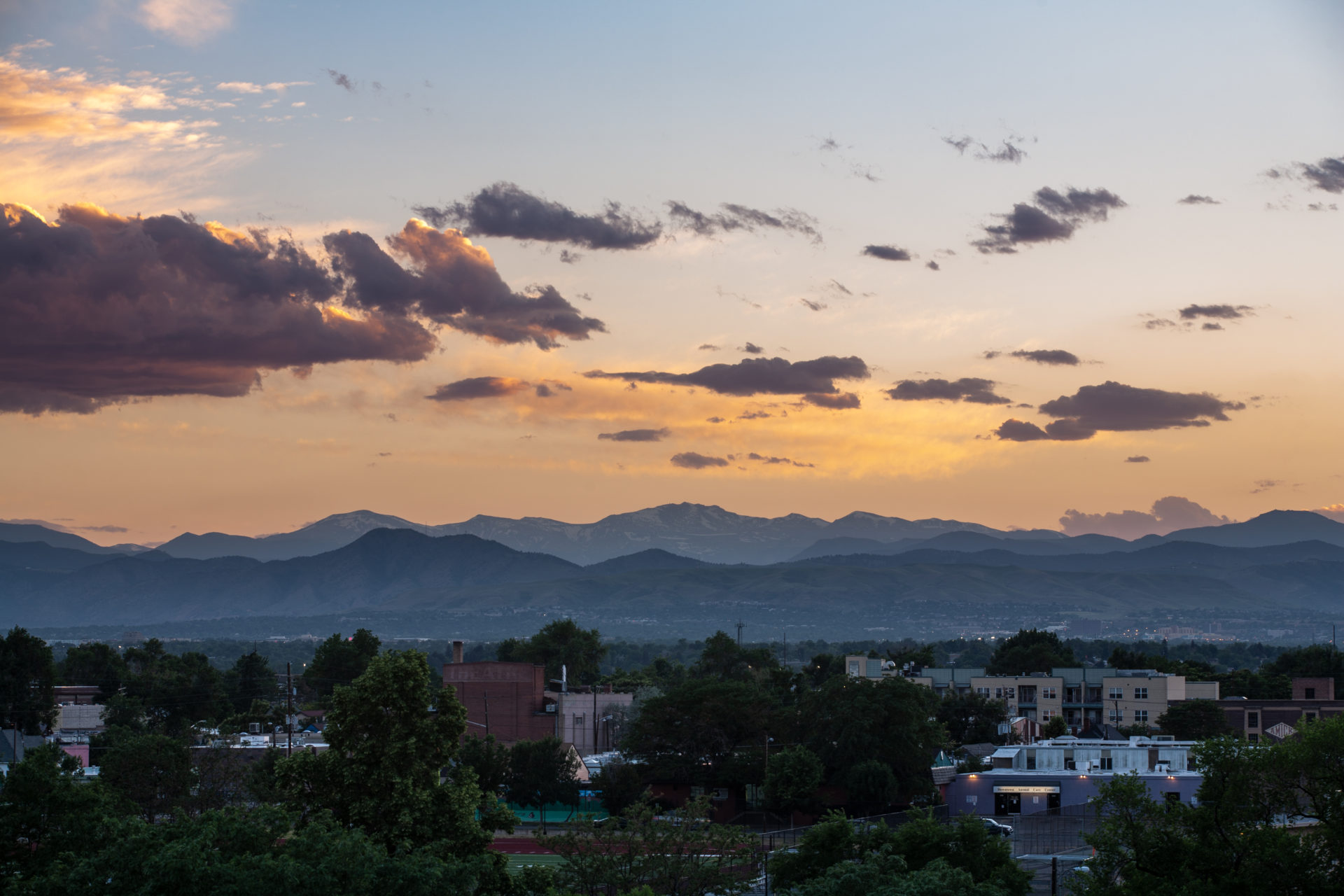 Mount Evans sunset - June 23, 2011