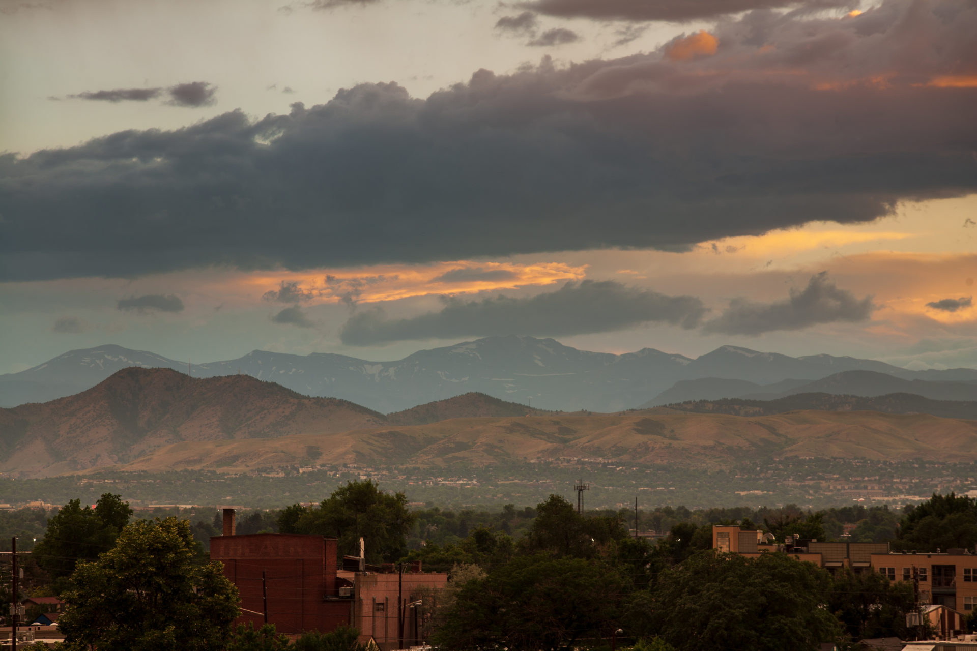 Mount Evans sunset - July 8, 2011