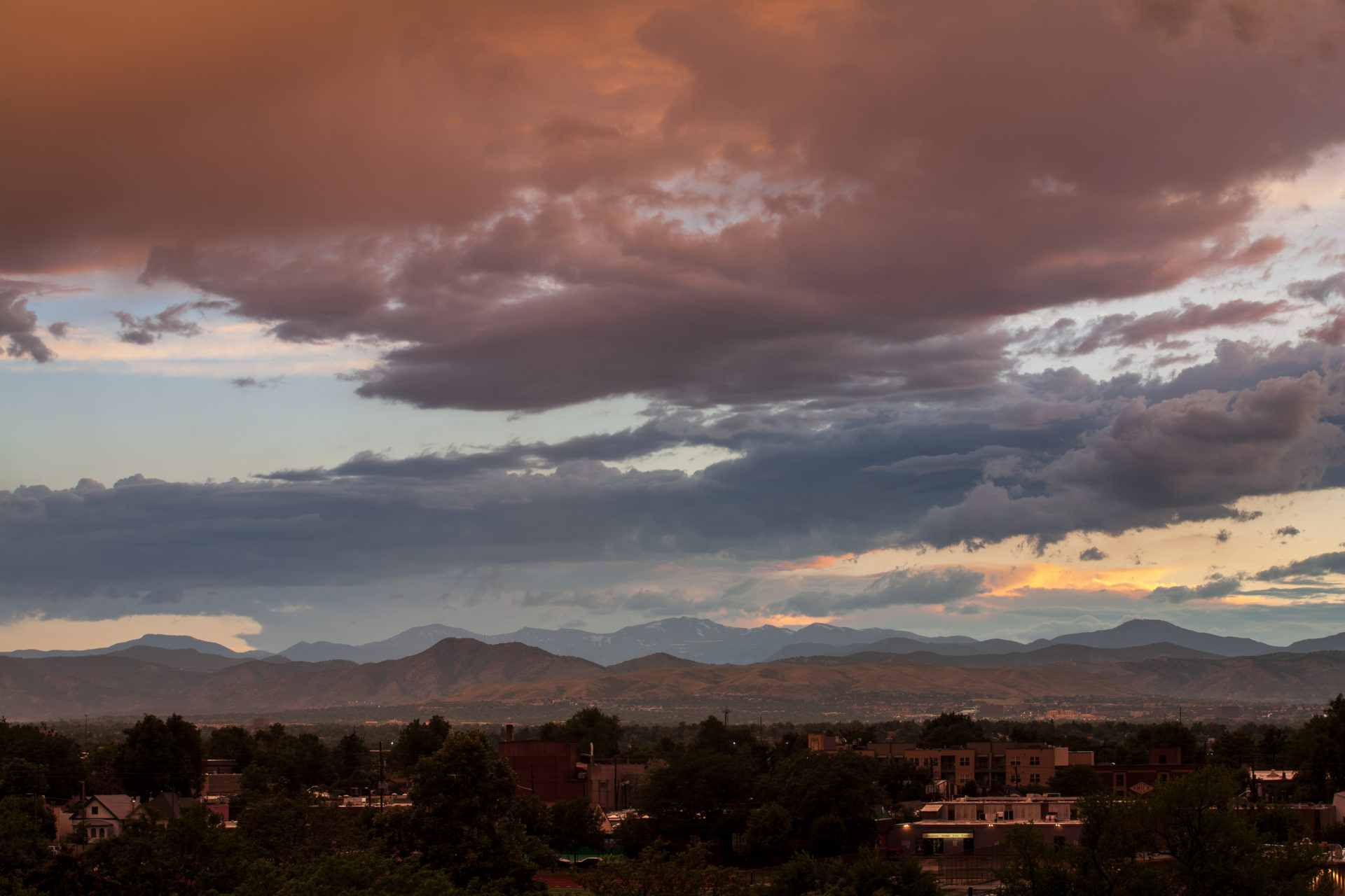 Mount Evans sunset - July 8, 2011
