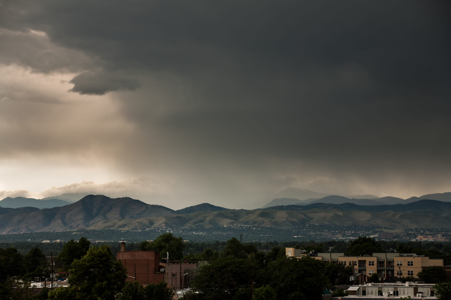 Mount Evans partially obscured - July 9, 2011