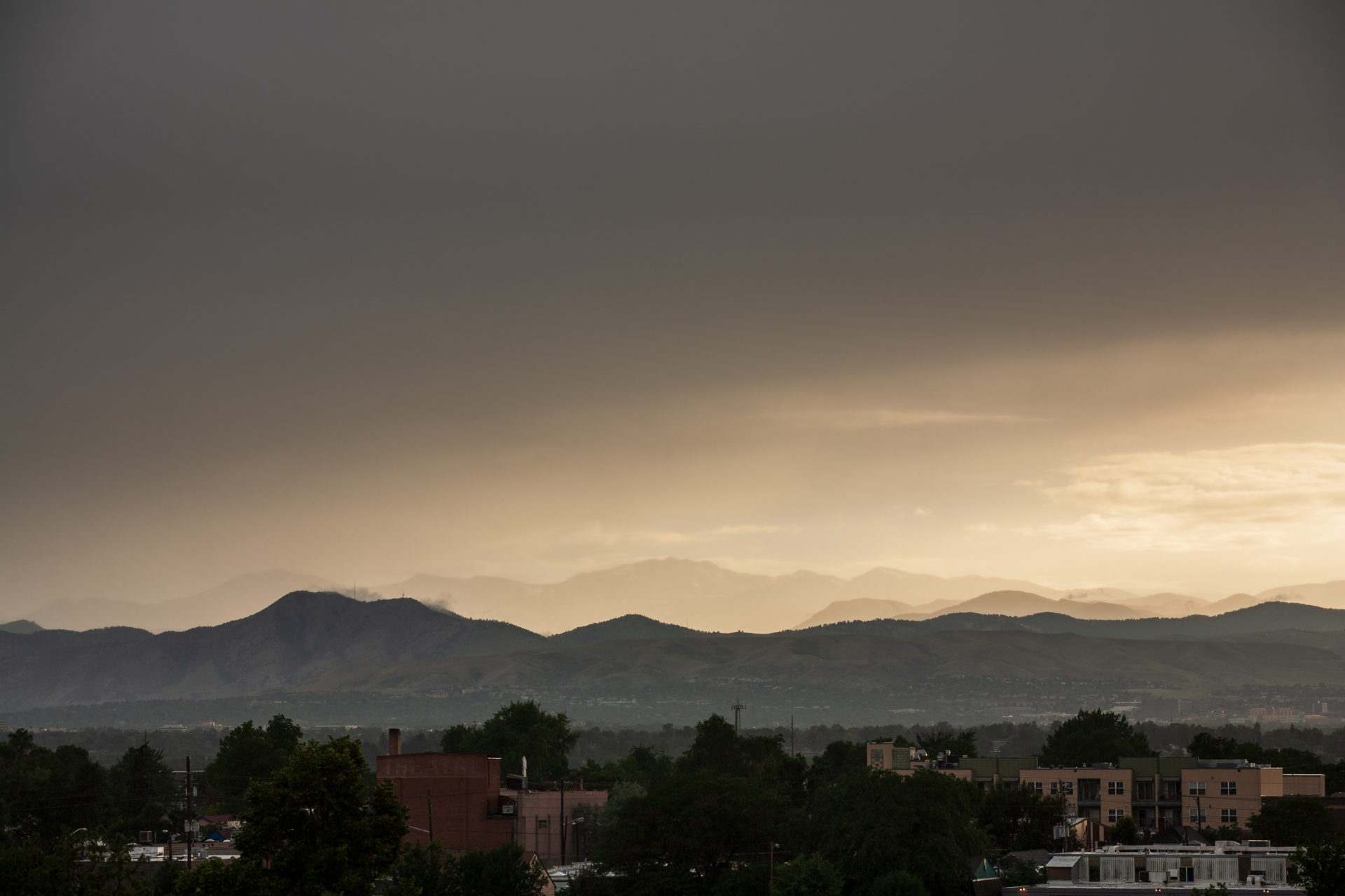 Mount Evans sunset - July 11, 2011