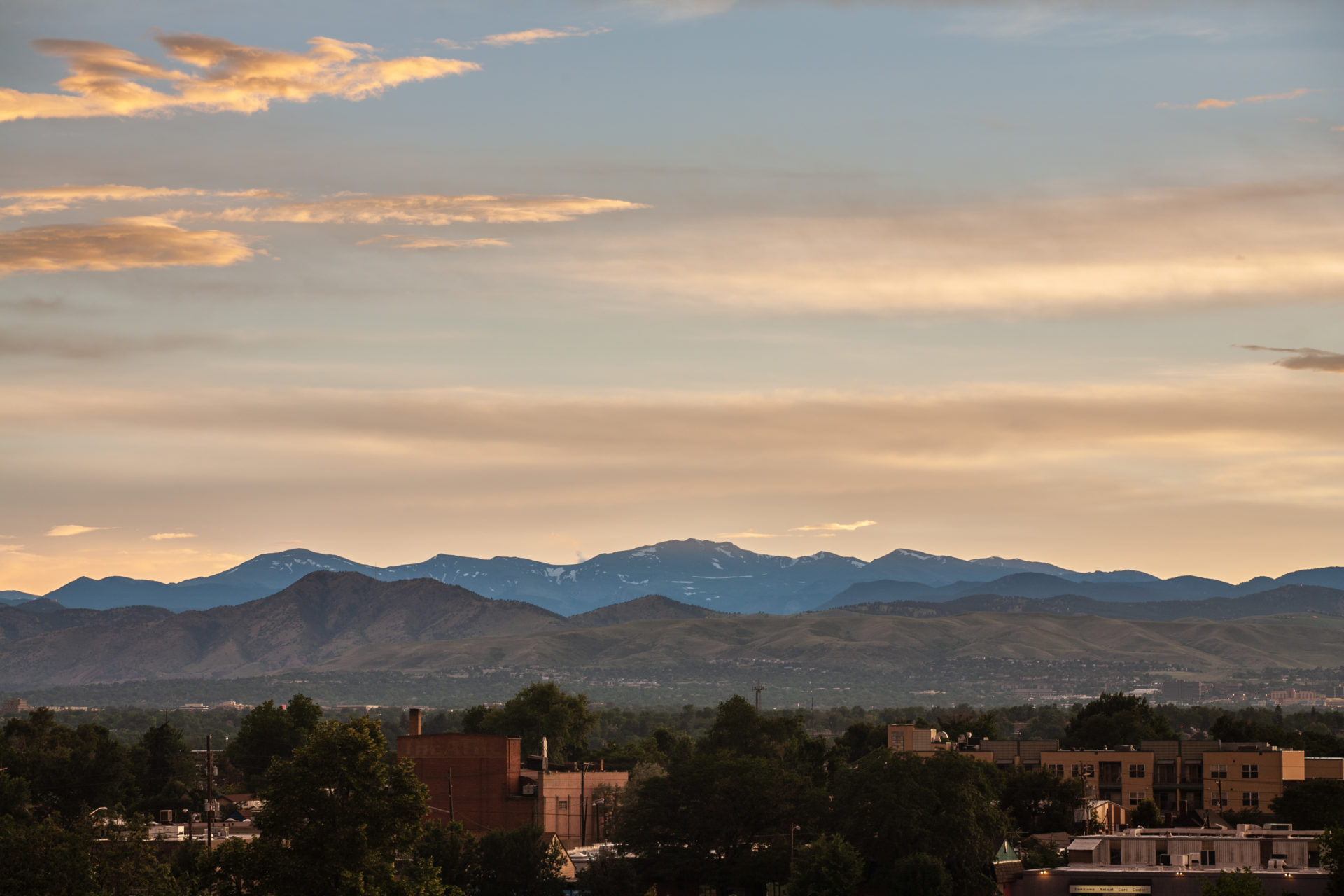 Mount Evans sunset - July 11, 2011