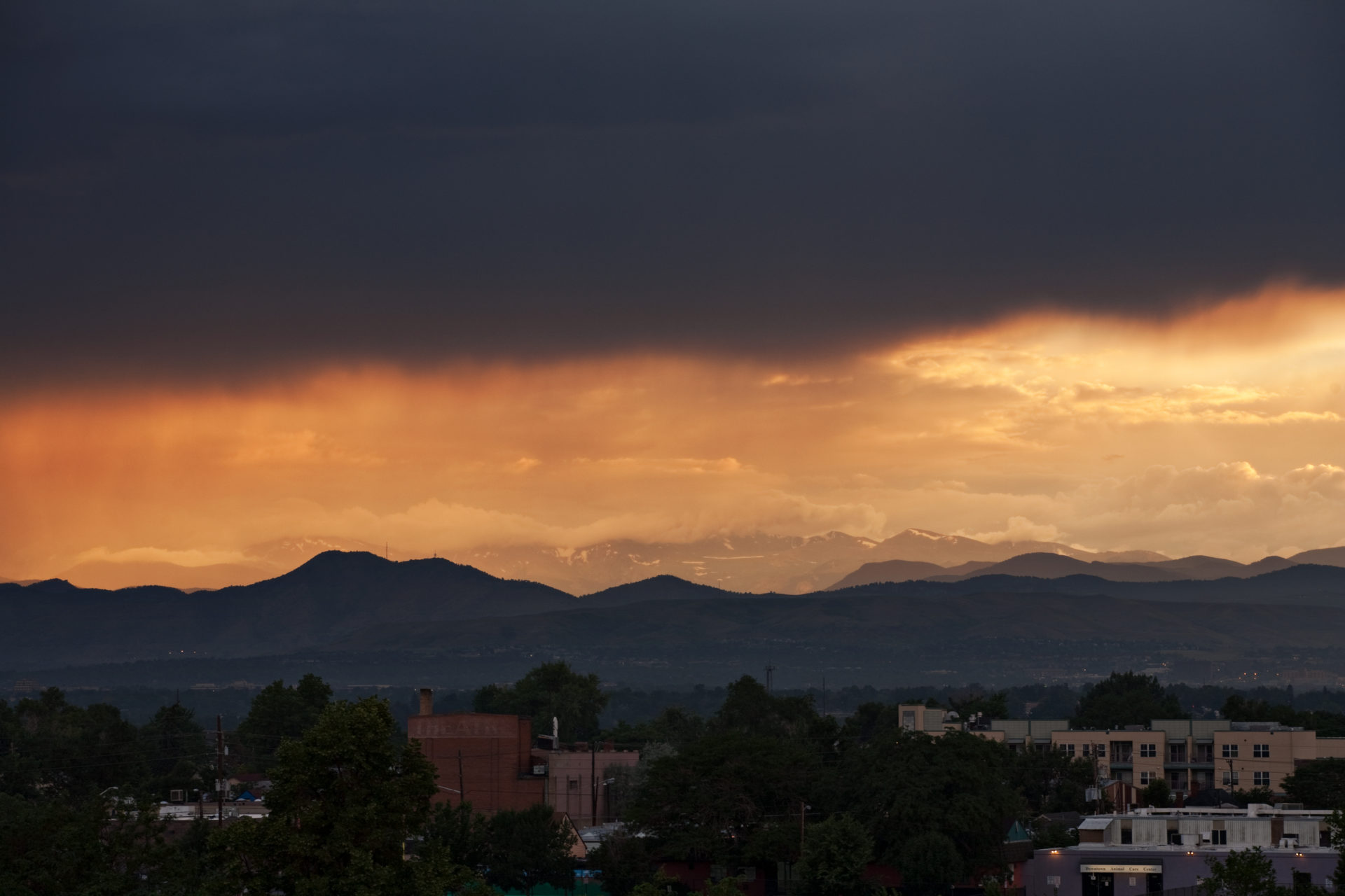 Mount Evans sunset - July 12, 2011