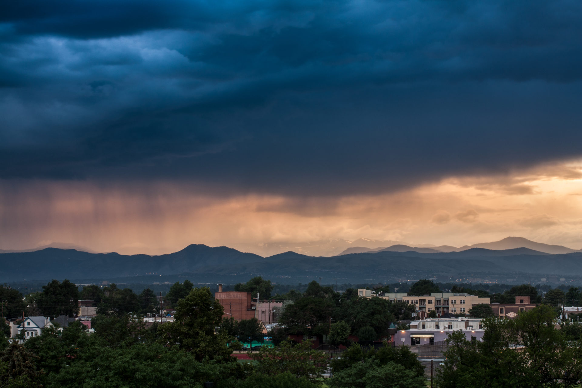 Mount Evans sunset - July 12, 2011