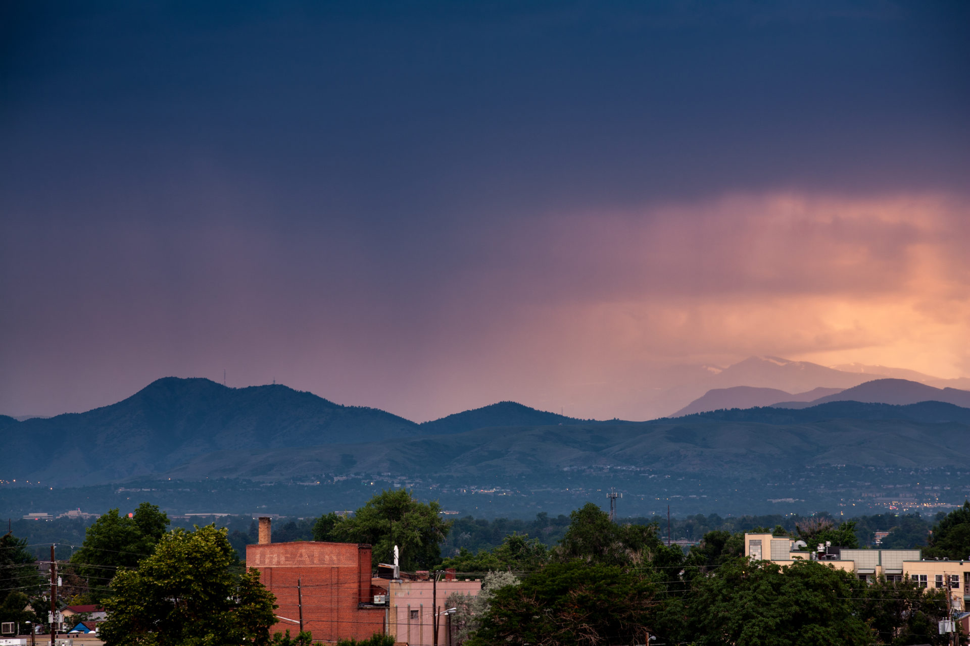 Mount Evans sunset - July 12, 2011