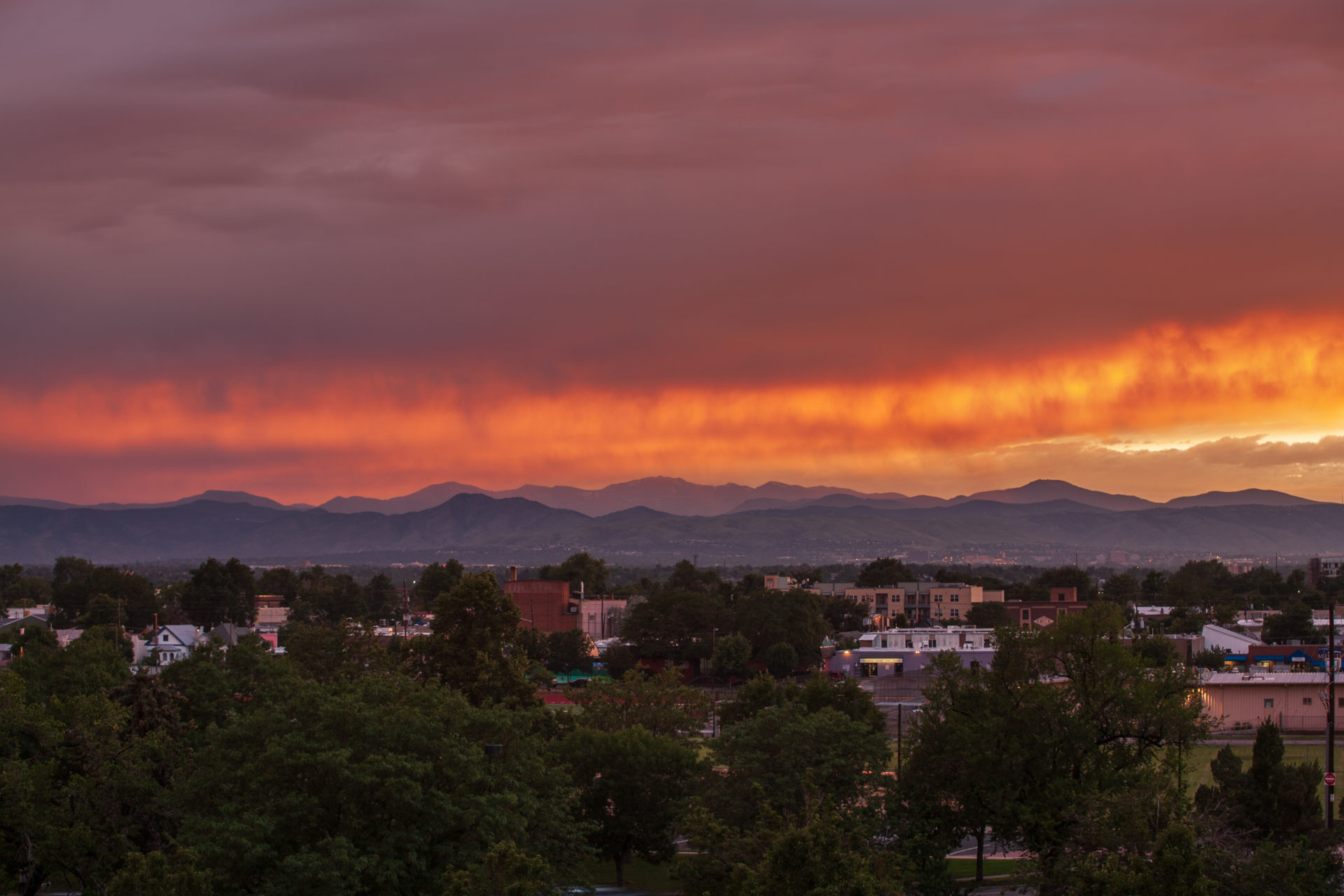 Mount Evans sunset - July 14, 2011