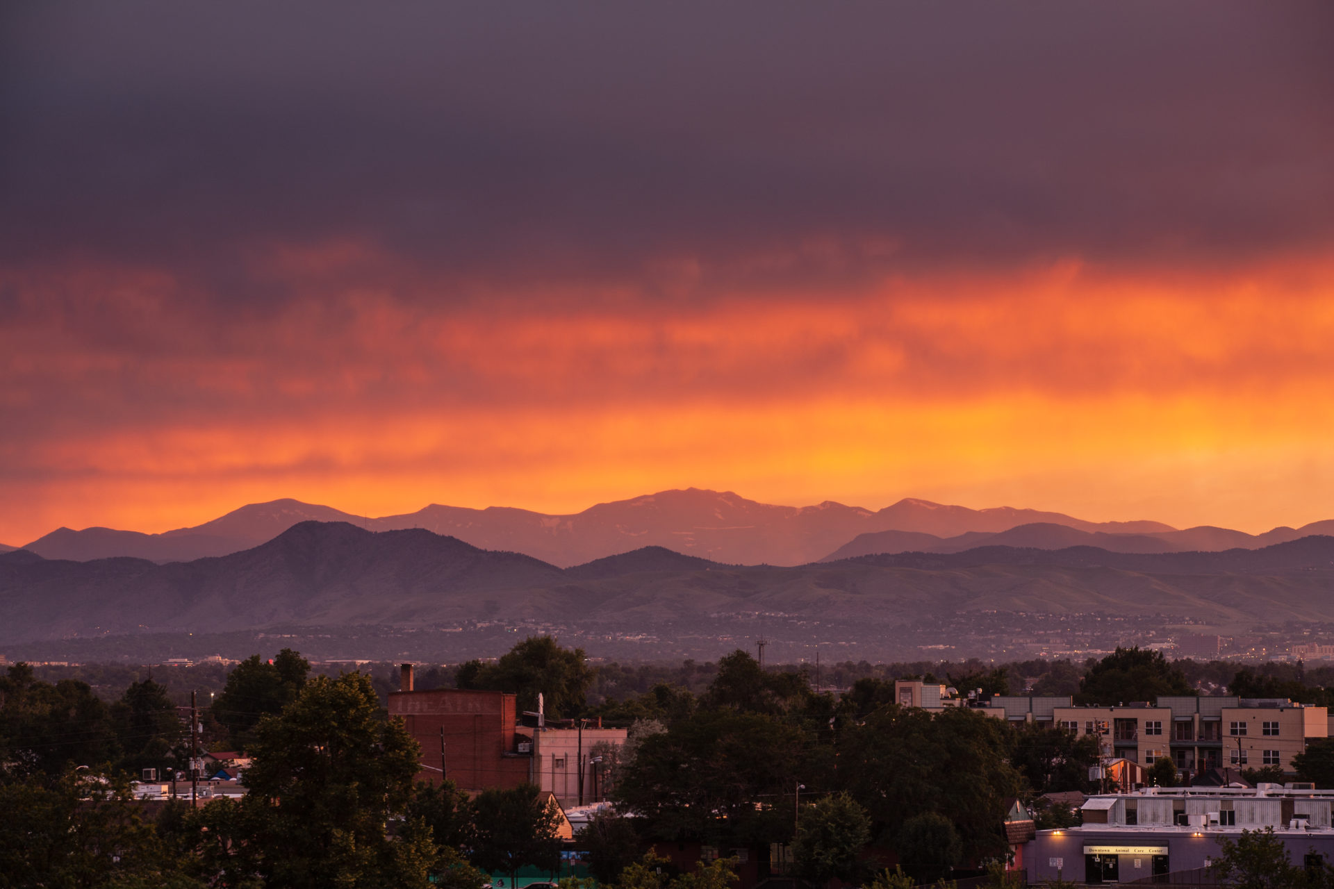 Mount Evans sunset - July 14, 2011