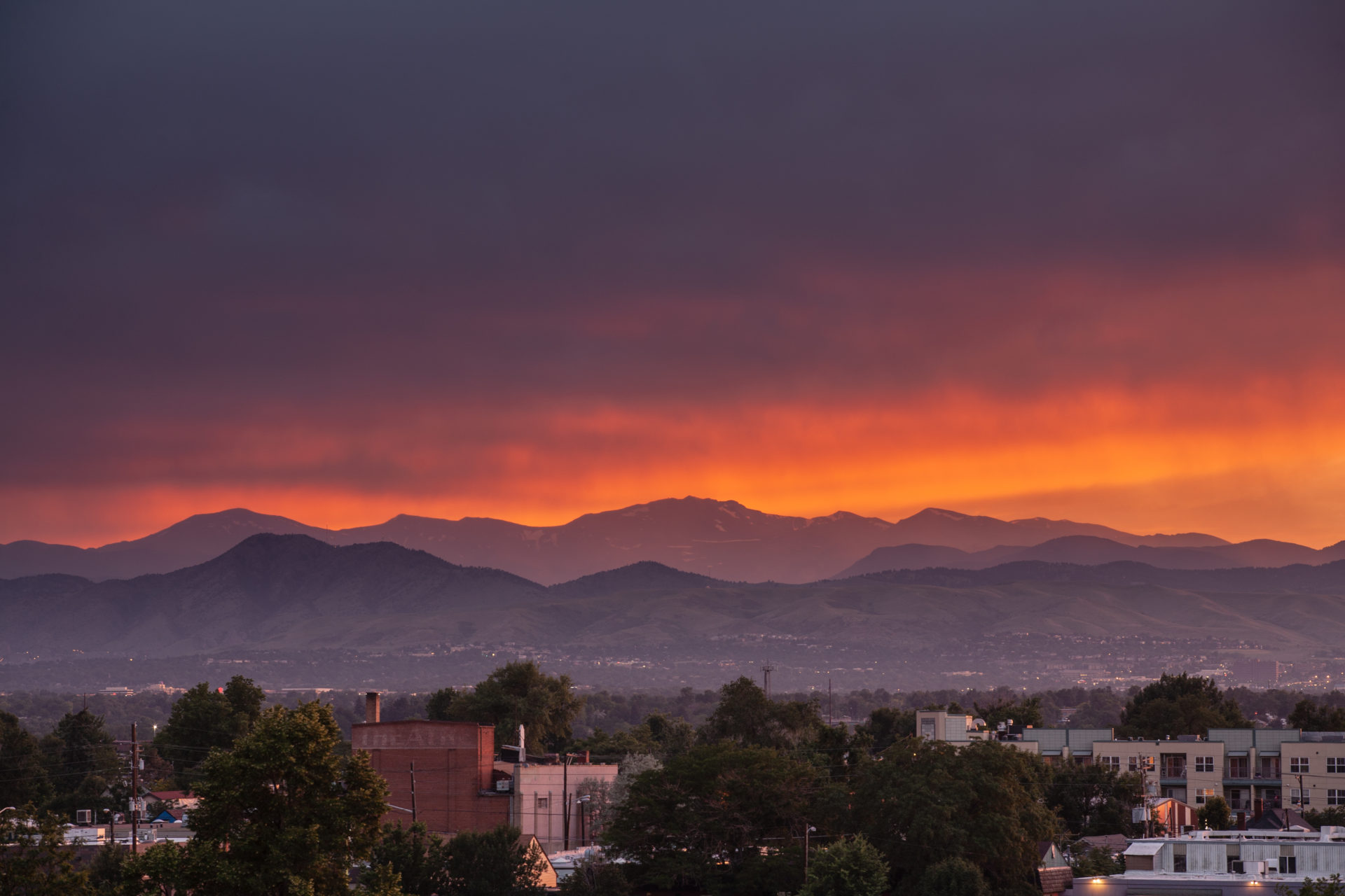 Mount Evans sunset - July 14, 2011