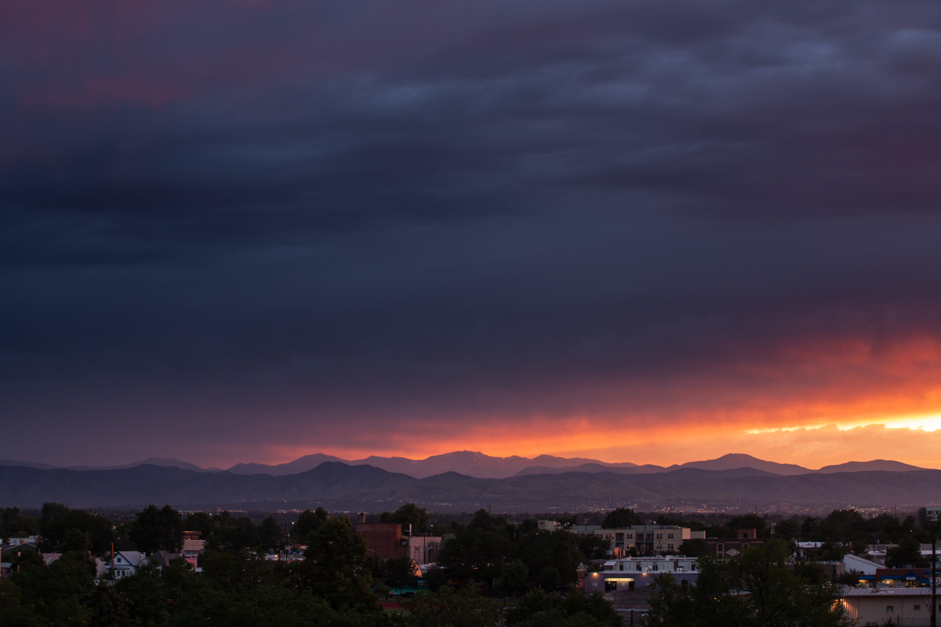 Mount Evans sunset - July 14, 2011