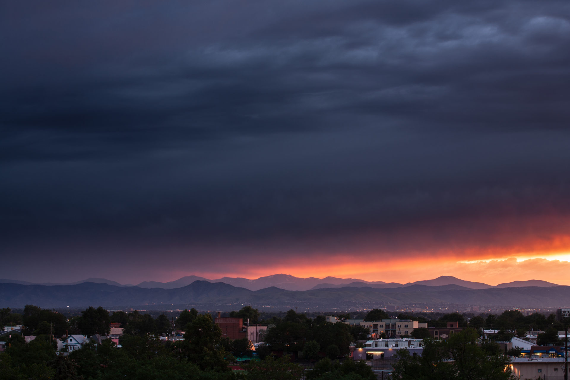 Mount Evans sunset - July 14, 2011