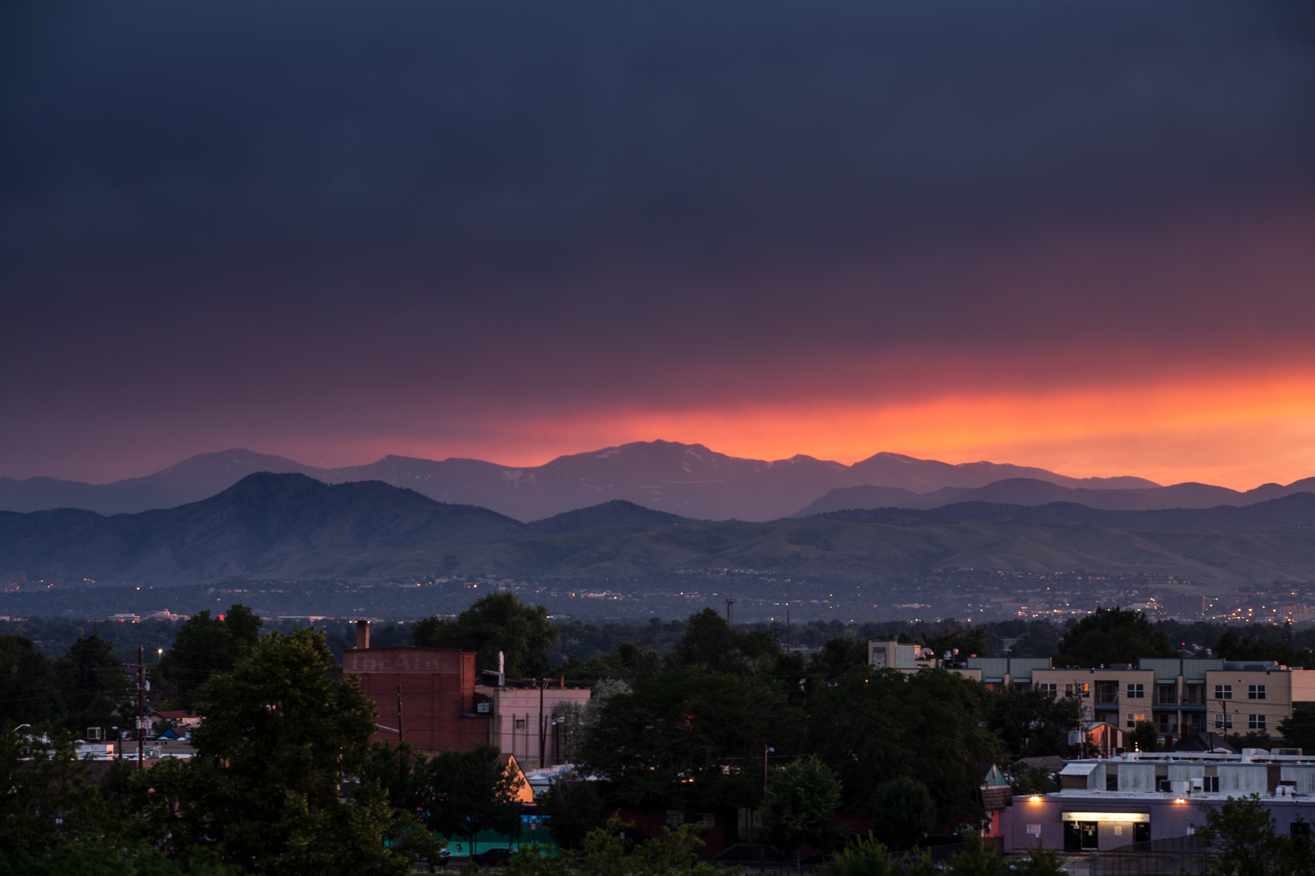 Mount Evans sunset - July 14, 2011