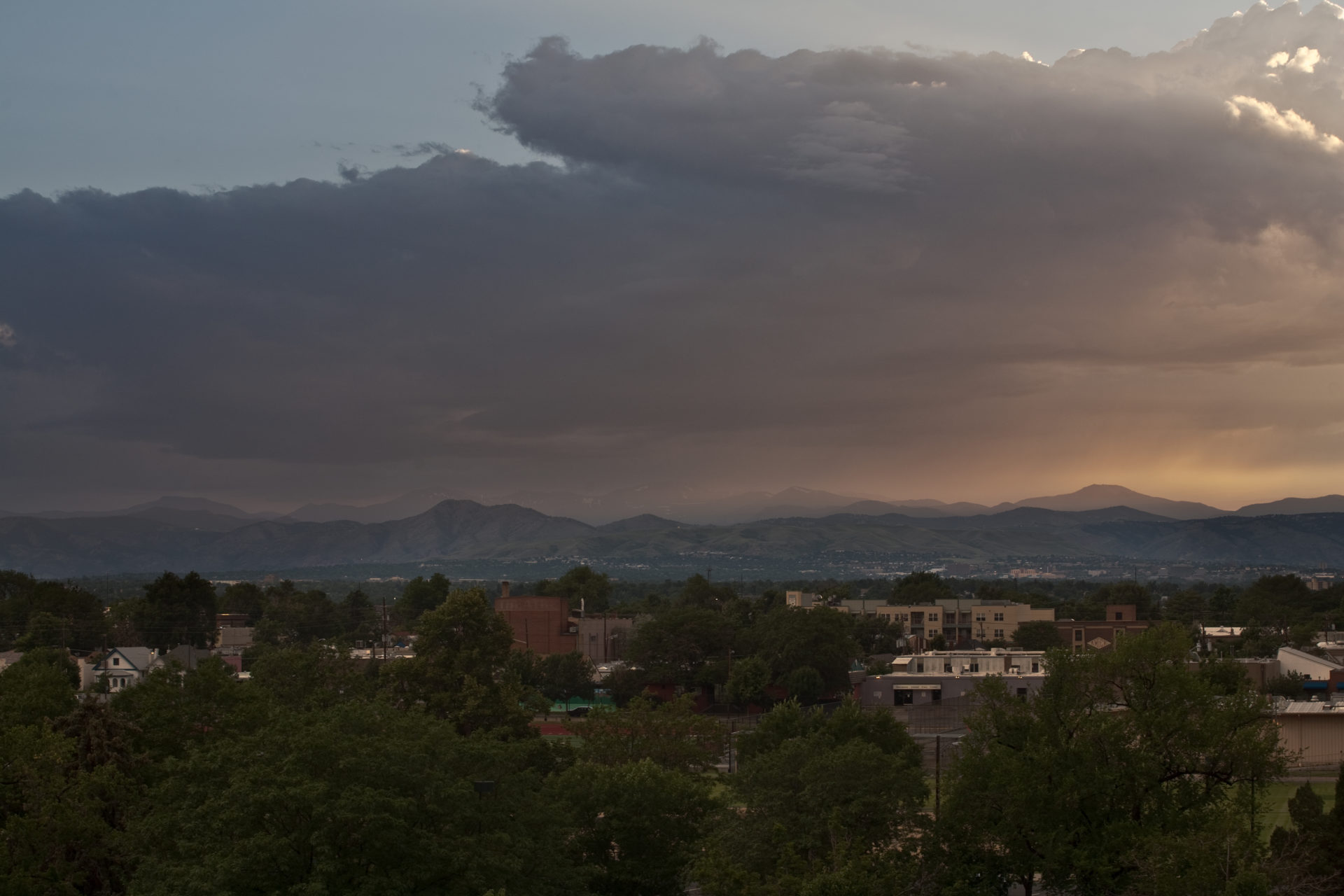 Mount Evans sunset - July 15, 2011