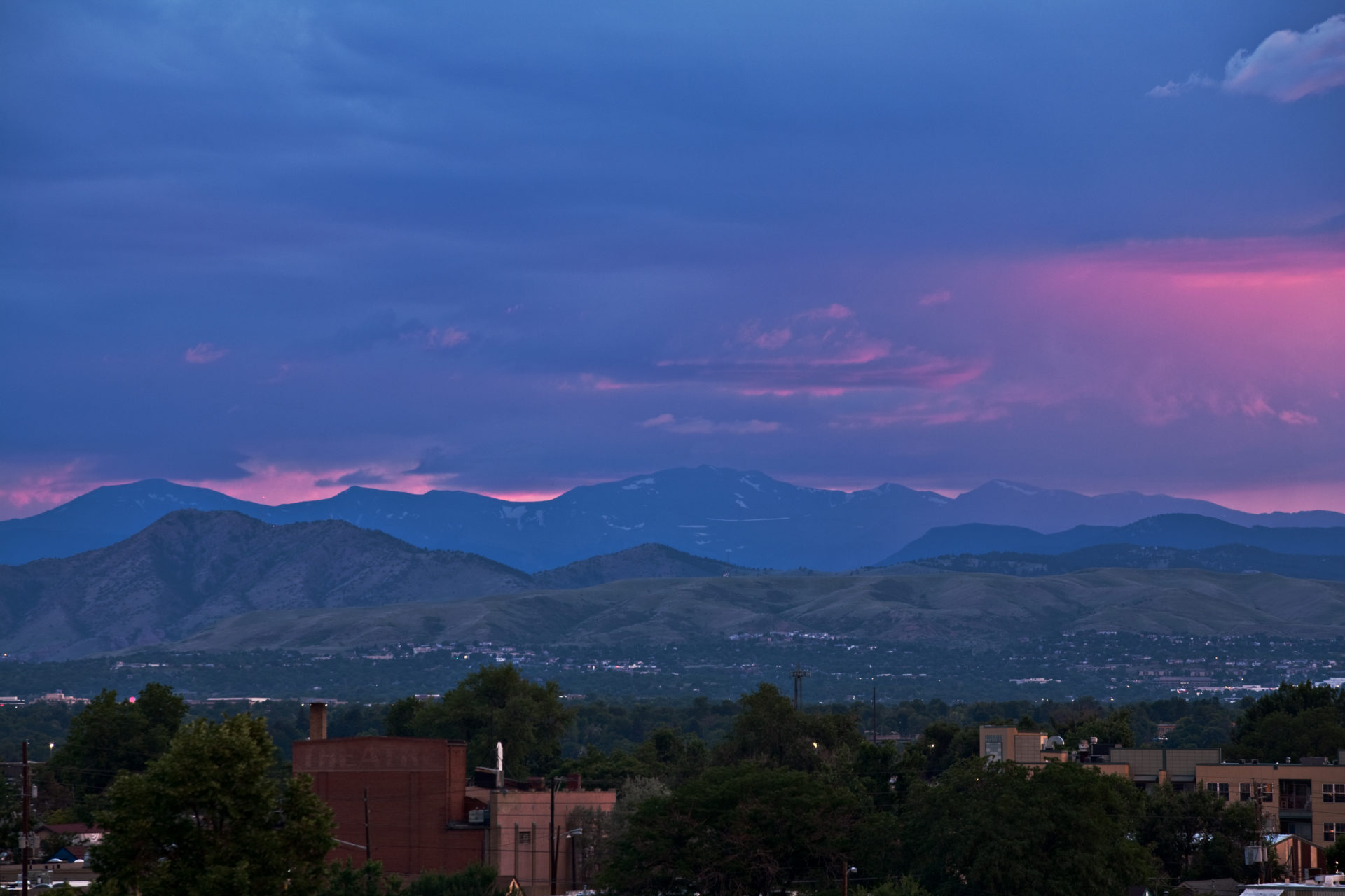 Mount Evans sunset - July 15, 2011