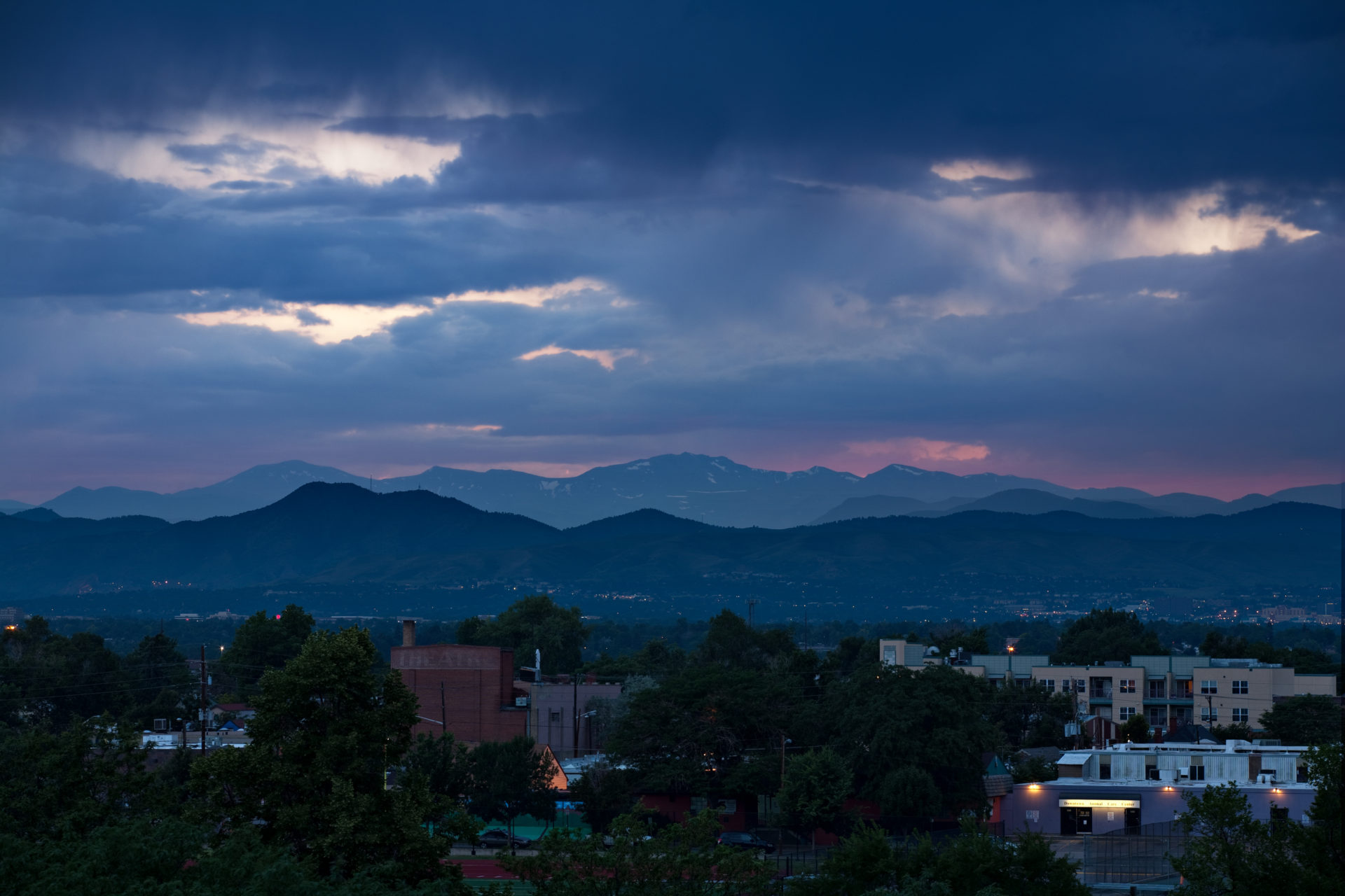 Mount Evans sunset - July 16, 2011