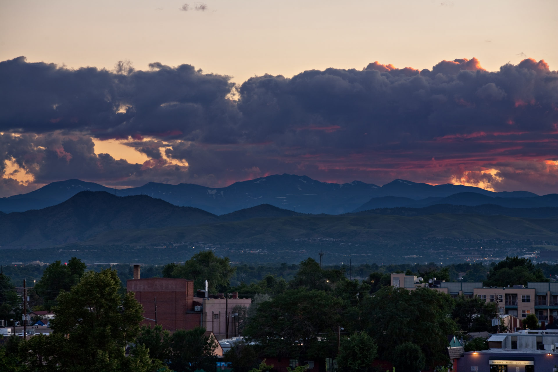 Mount Evans sunset - July 21, 2011