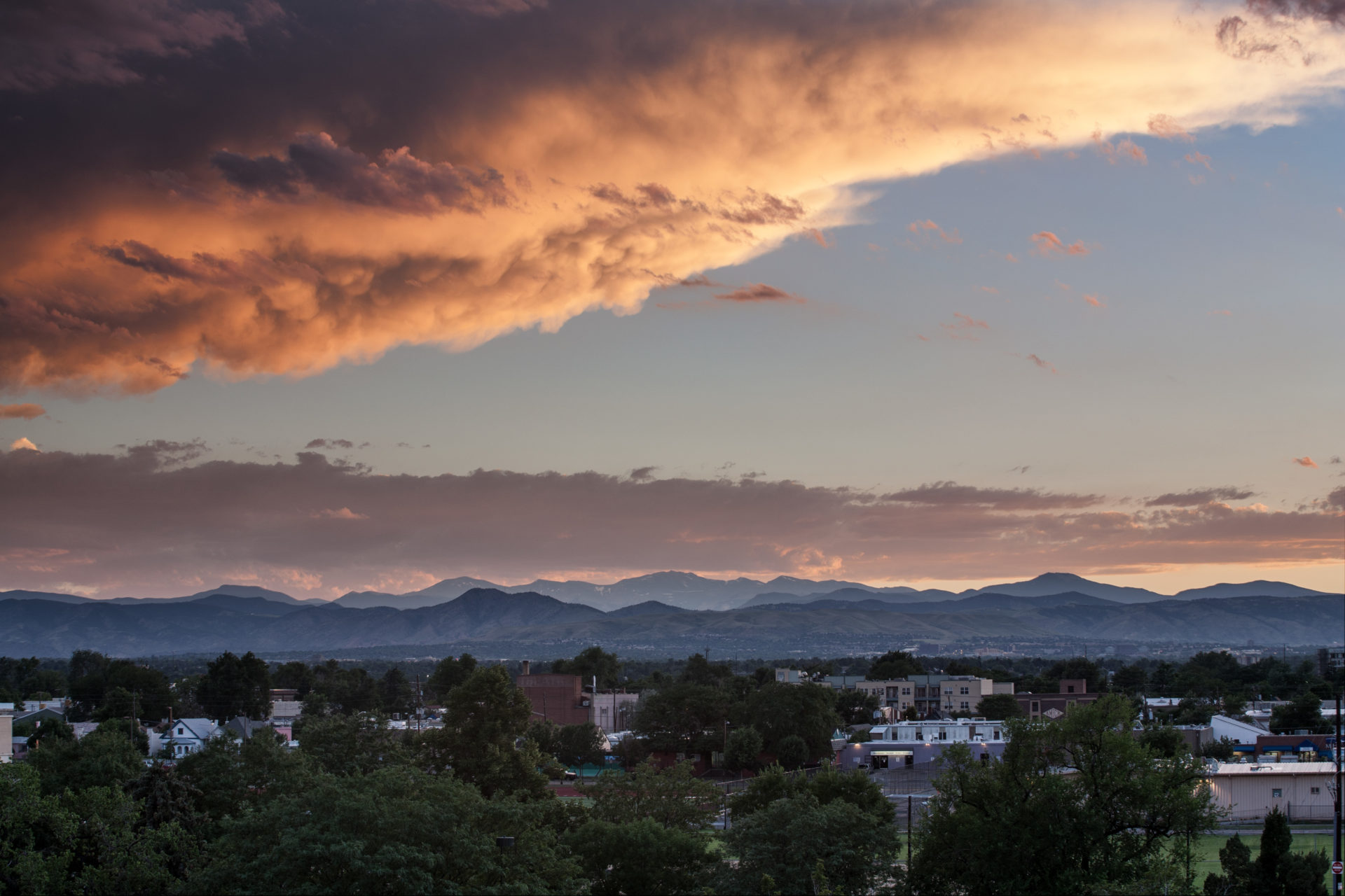 Mount Evans sunset - July 23, 2011