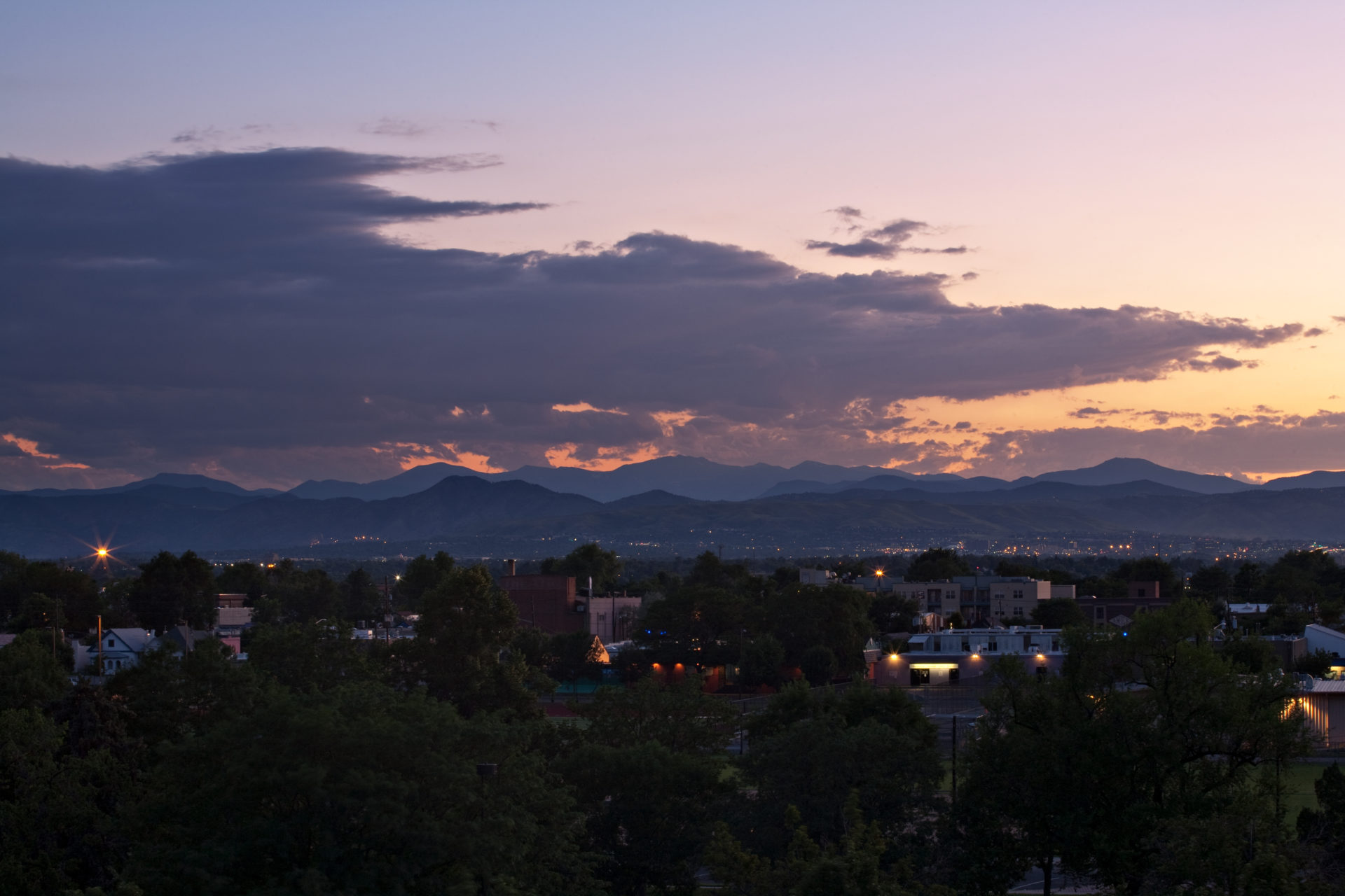Mount Evans sunset - July 24, 2011