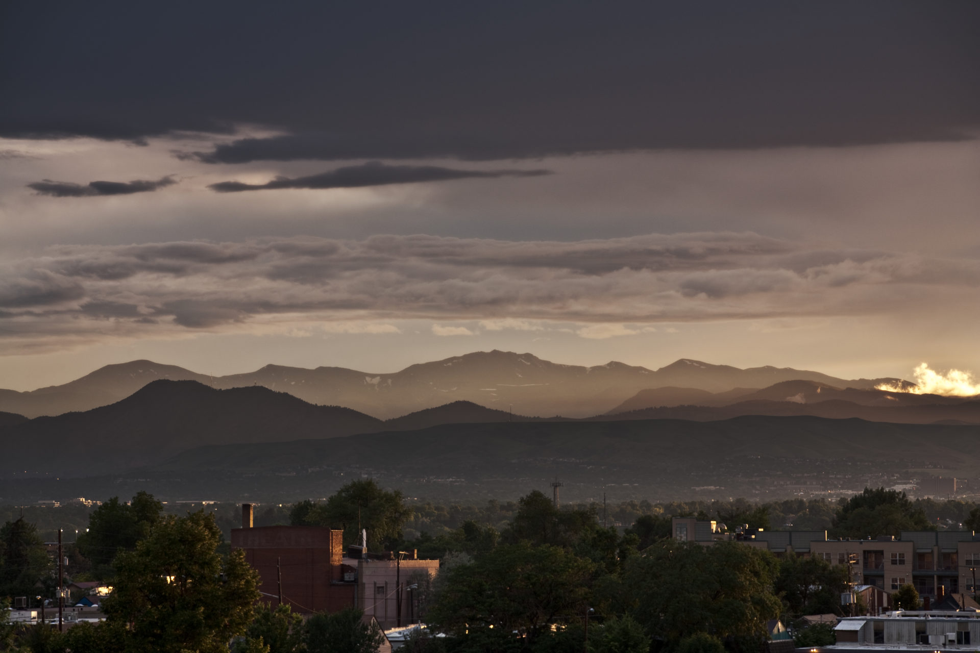 Mount Evans sunset - July 26, 2011