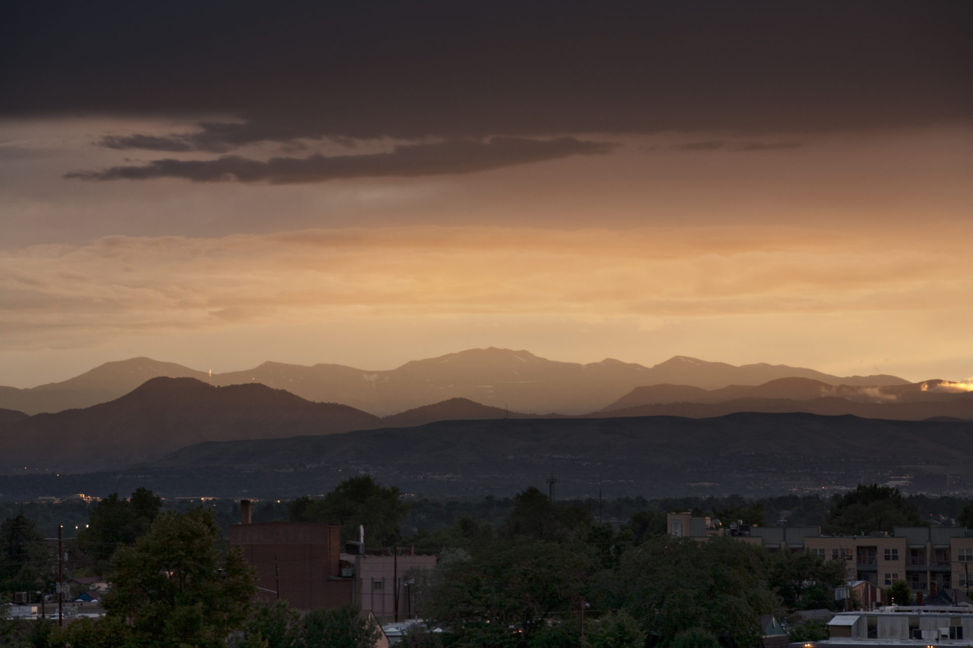 Mount Evans sunset - July 26, 2011