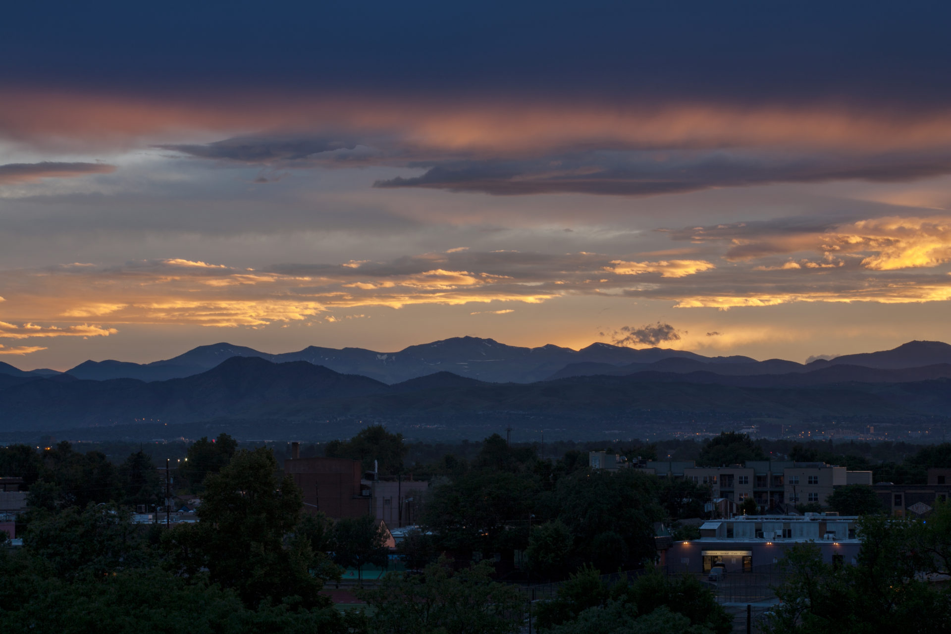 Mount Evans sunset - July 26, 2011