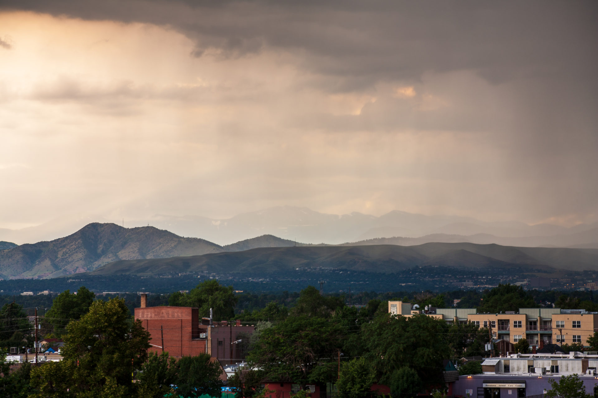 Mount Evans afternoon storm - July 27, 2011