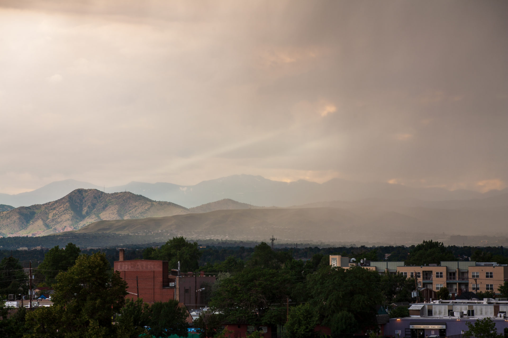 Mount Evans afternoon storm - July 27, 2011