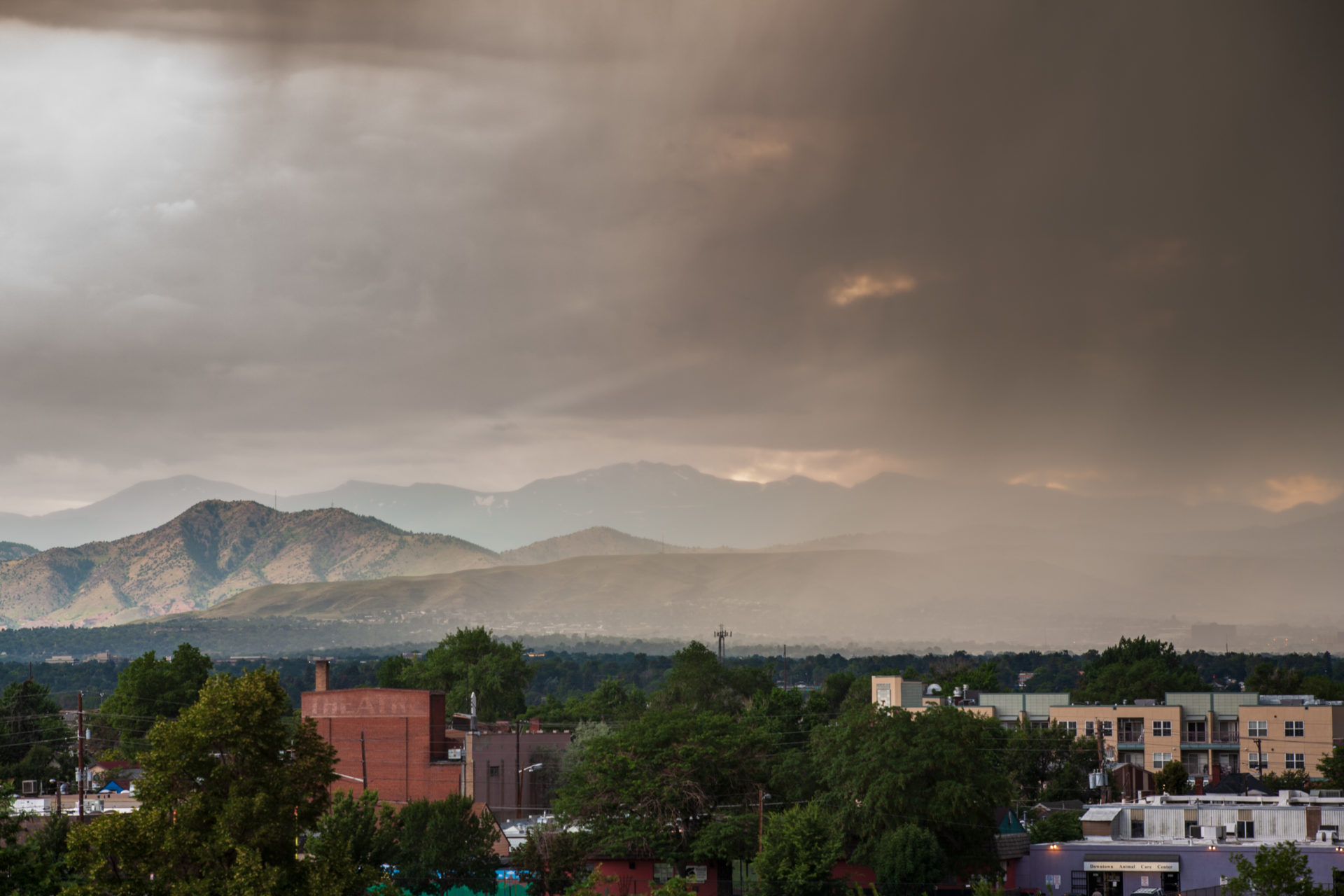 Mount Evans afternoon storm - July 27, 2011