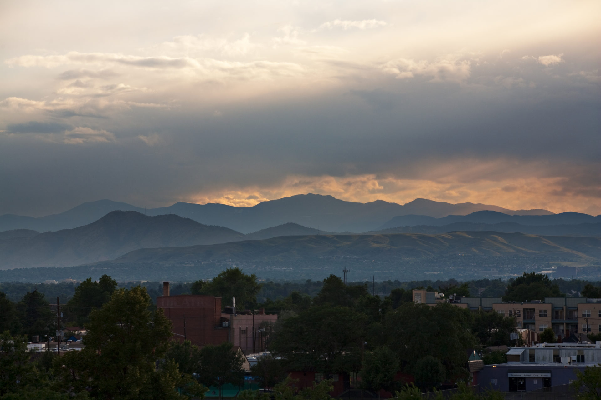 Mount Evans sunset - July 28, 2011