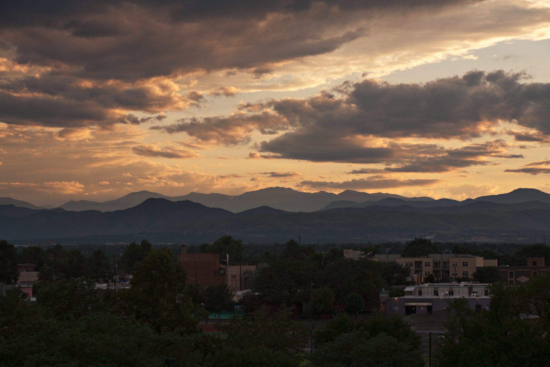 Mount Evans sunset - July 28, 2011