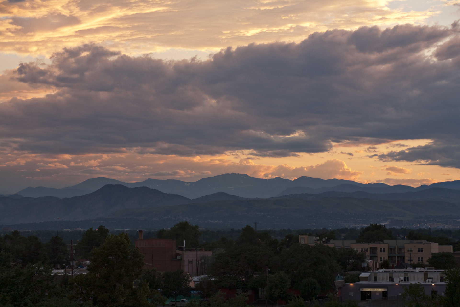 Mount Evans sunset - July 28, 2011