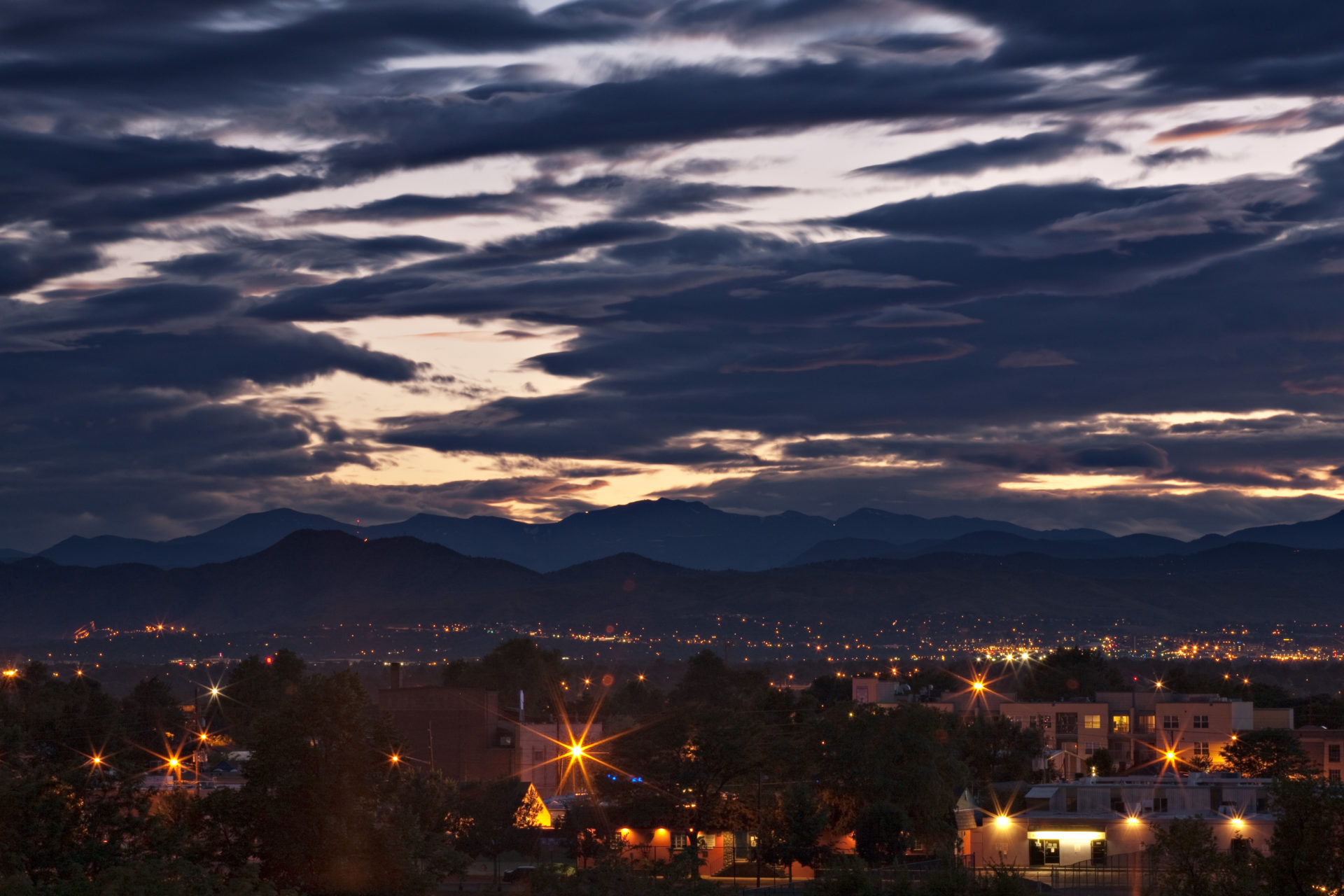 Mount Evans sunset - August 1, 2011