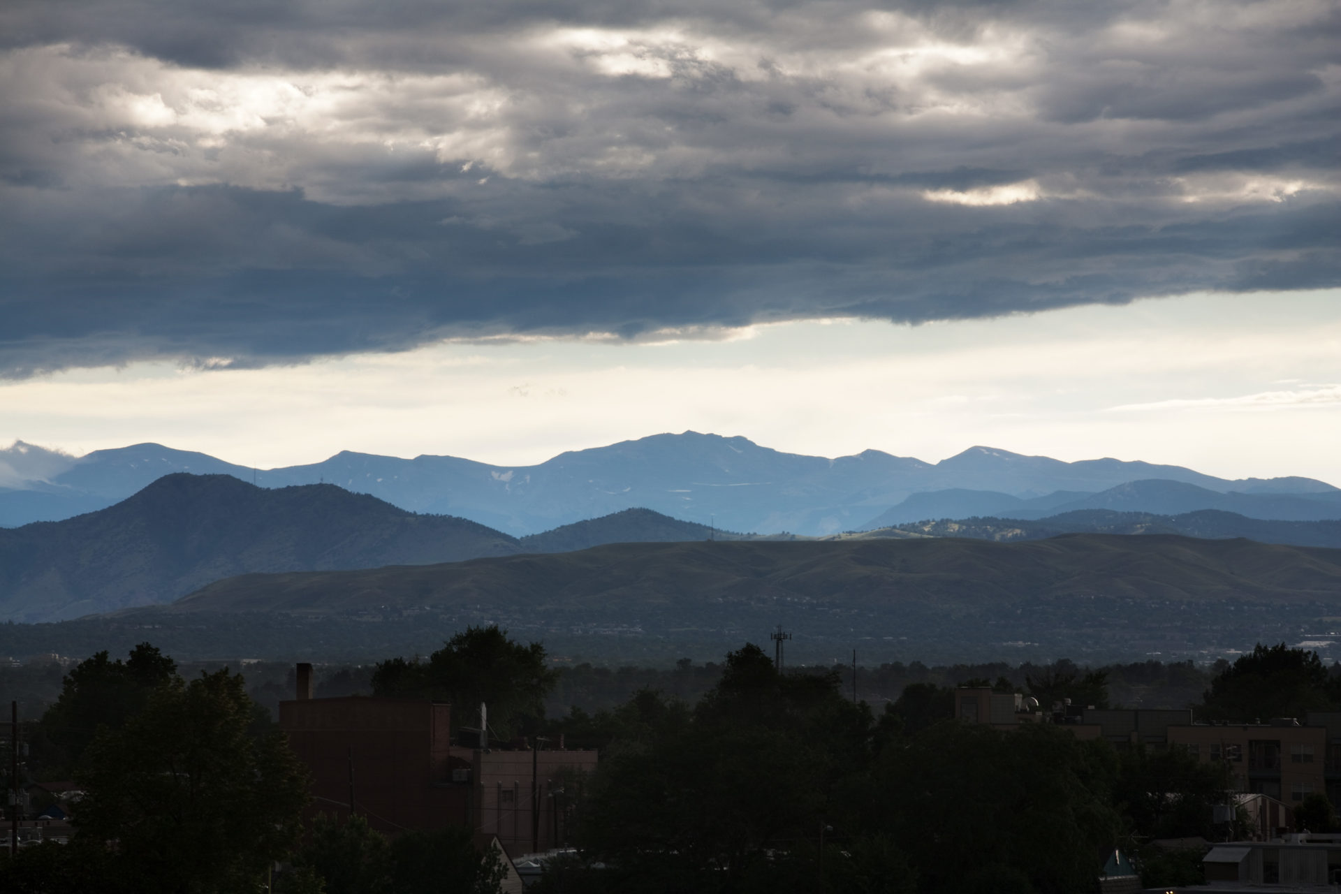 Mount Evans sunset - August 3, 2011