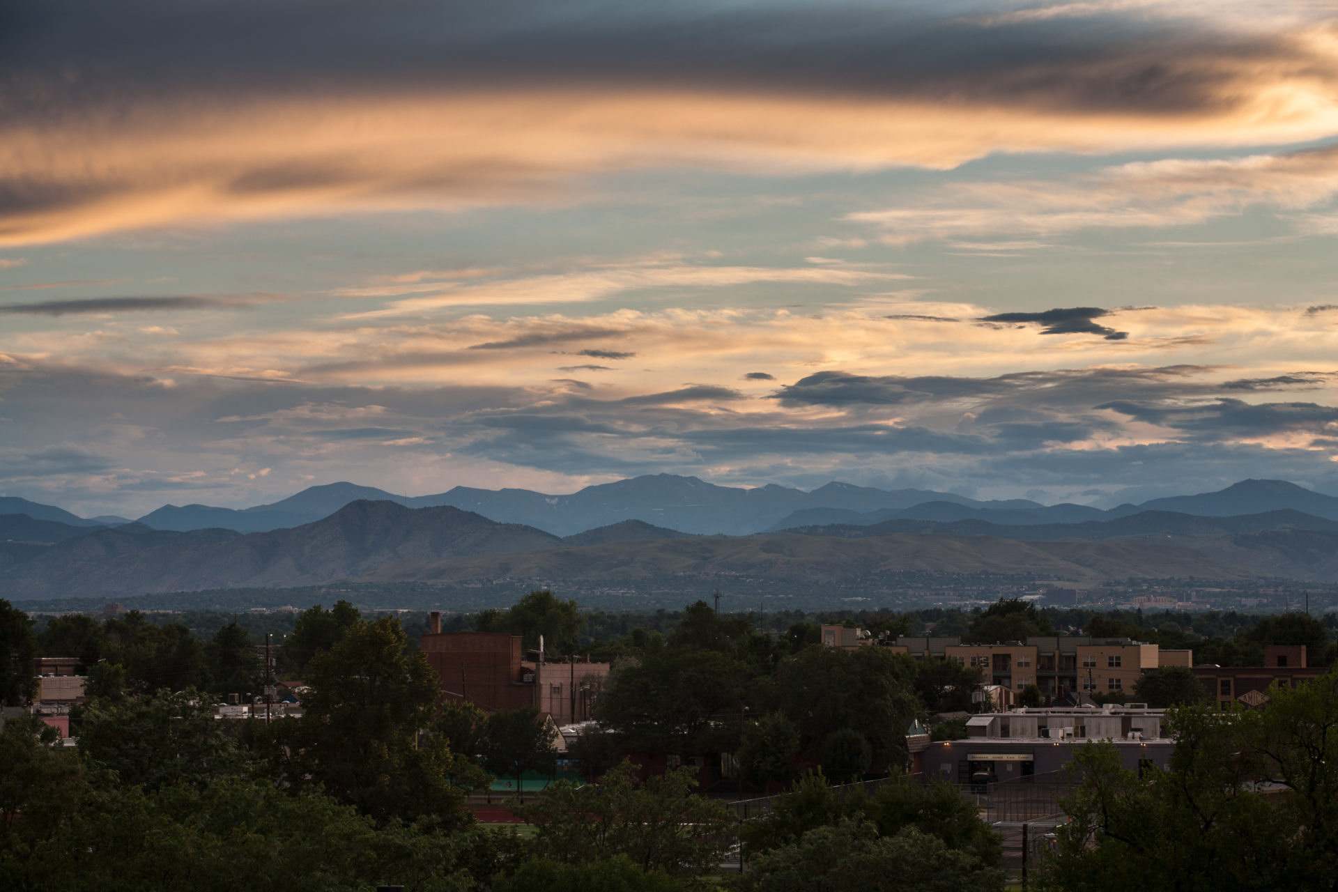 Mount Evans sunset - August 3, 2011