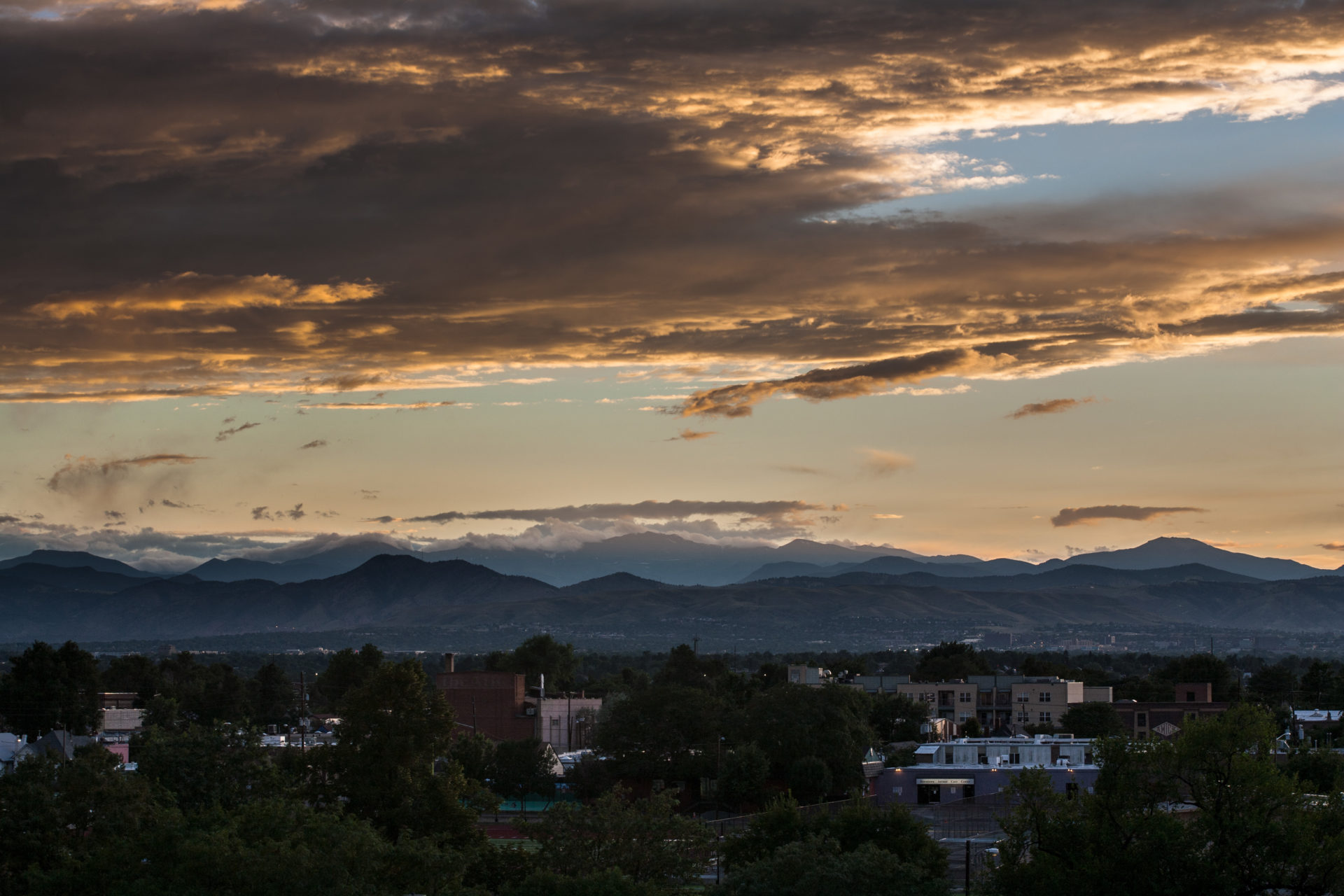 Mount Evans sunset - August 4, 2011