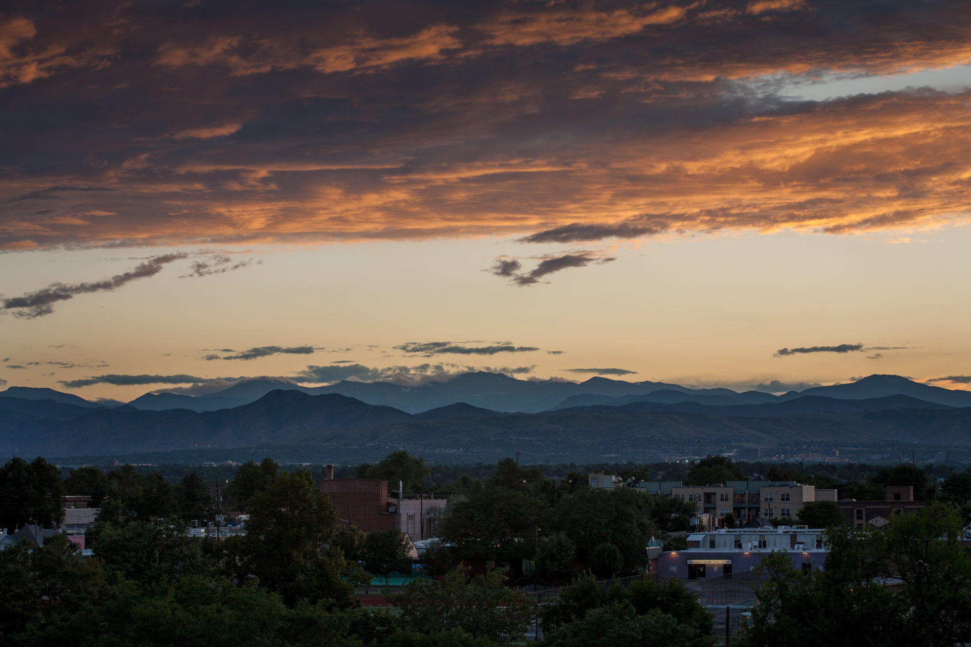 Mount Evans sunset - August 4, 2011