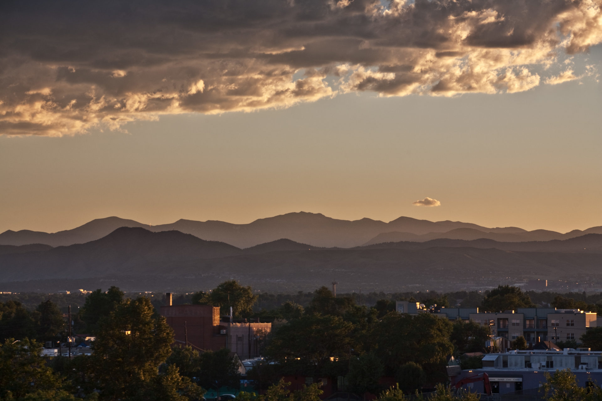 Mount Evans Sunset - August 6, 2011