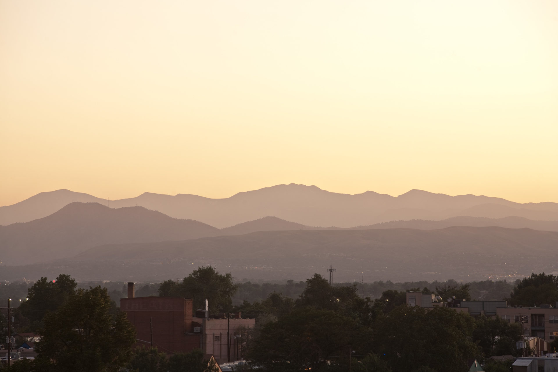 Mount Evans sunset - August 9, 2011