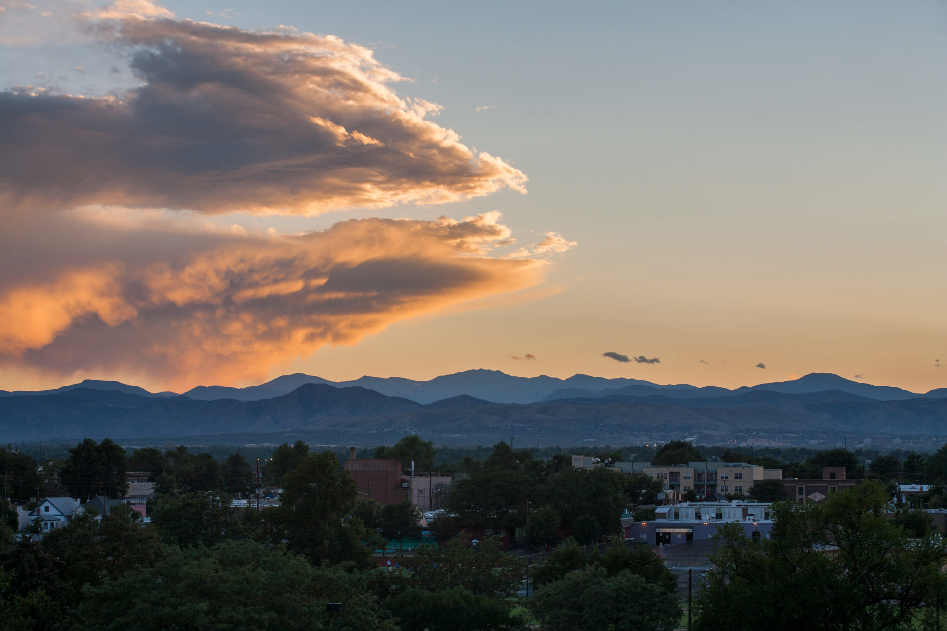 Mount Evans sunset - August 11, 2011