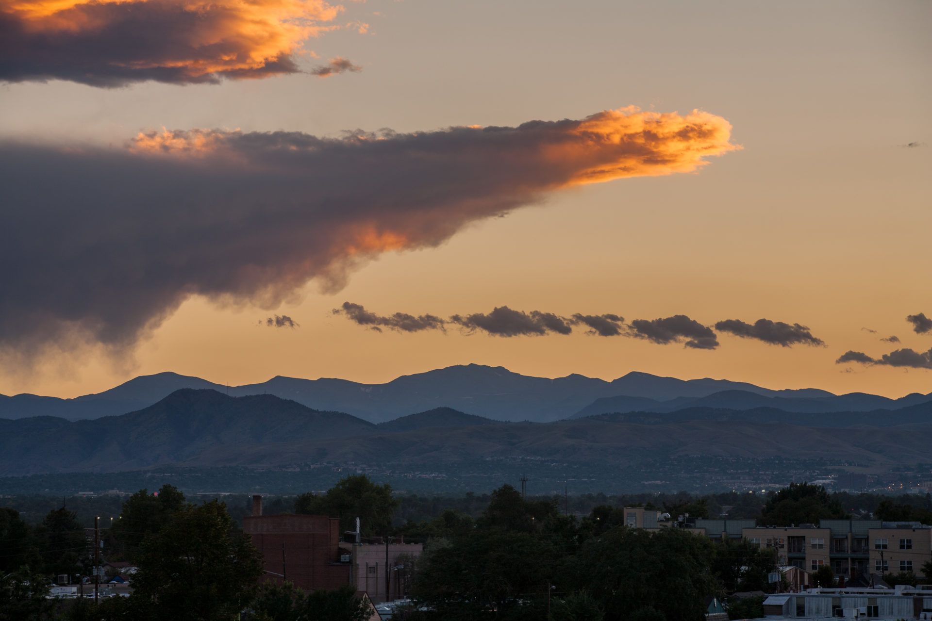 Mount Evans sunset - August 11, 2011