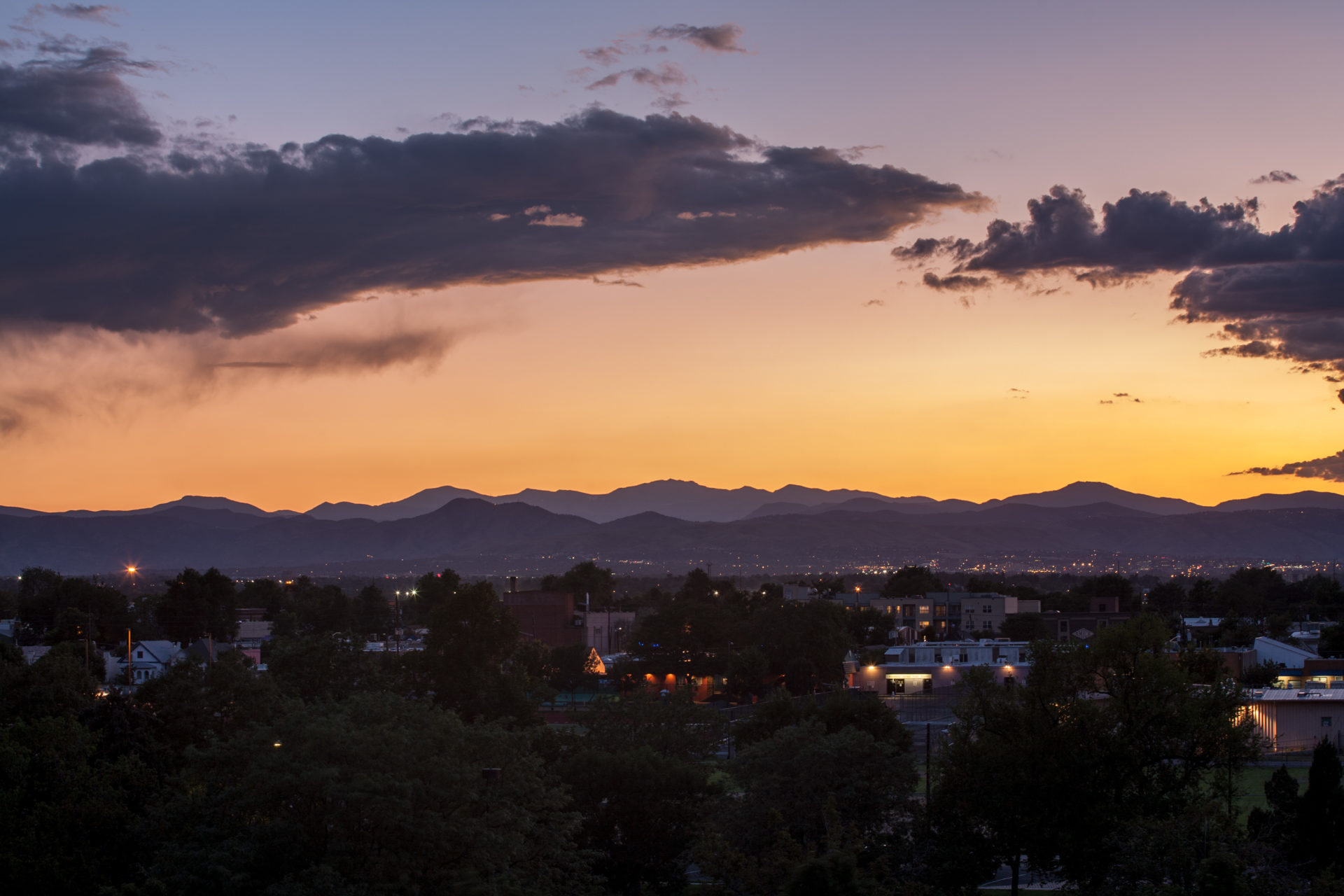 Mount Evans sunset - August 11, 2011