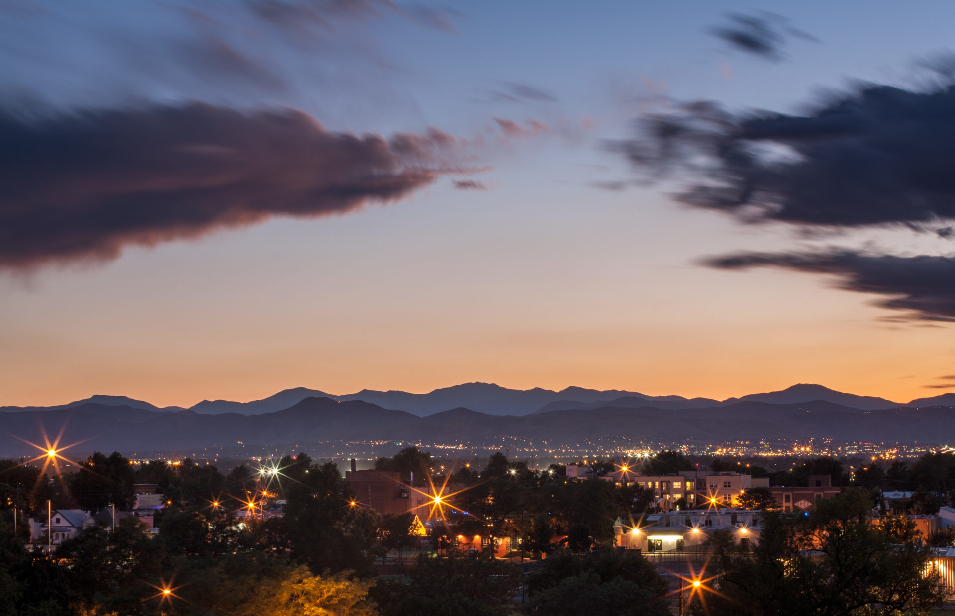 Mount Evans sunset - August 11, 2011