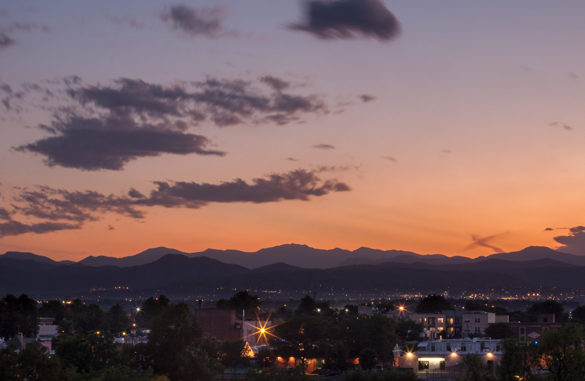 Mount Evans sunset - August 12, 2011