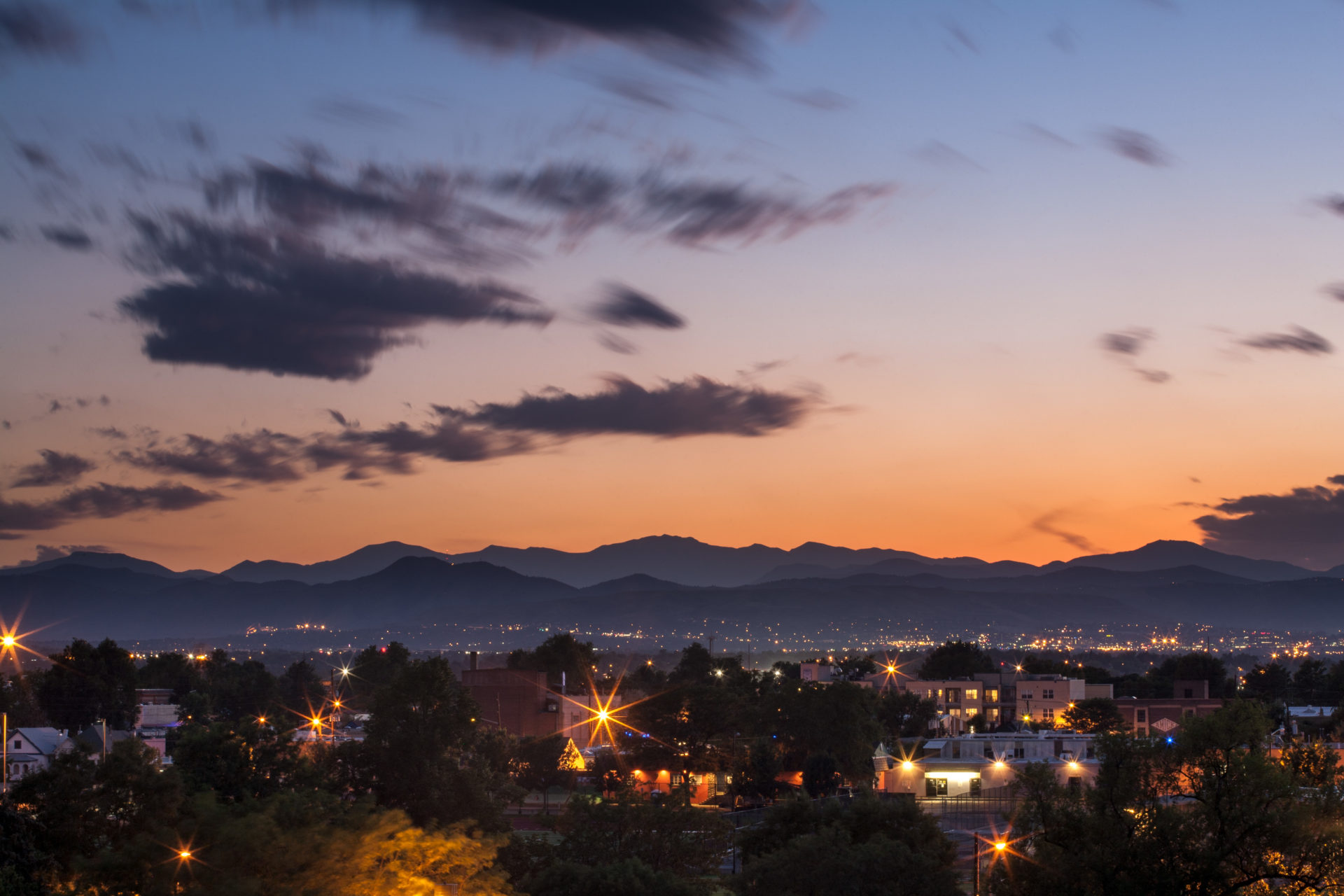 Mount Evans sunset - August 12, 2011