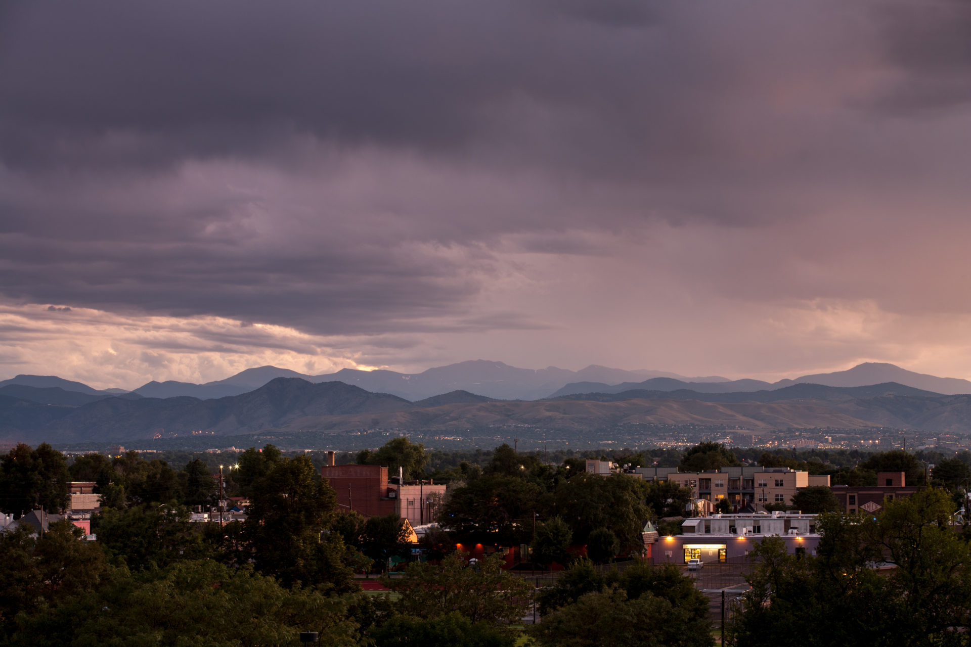 Mount Evans sunset - August 16, 2011