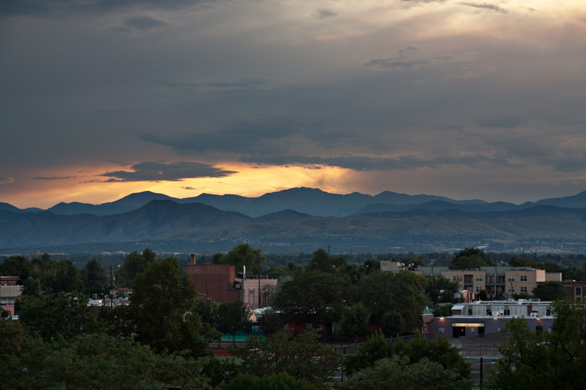 Mount Evans sunset - August 24, 2011